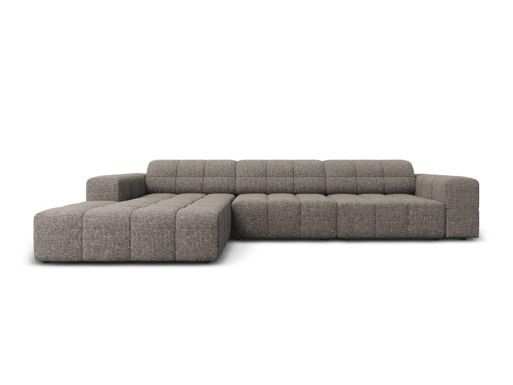 Narożnik lewostronny 4-osobowy CHICAGO szary szenil Cosmopolitan Design Eye on Design