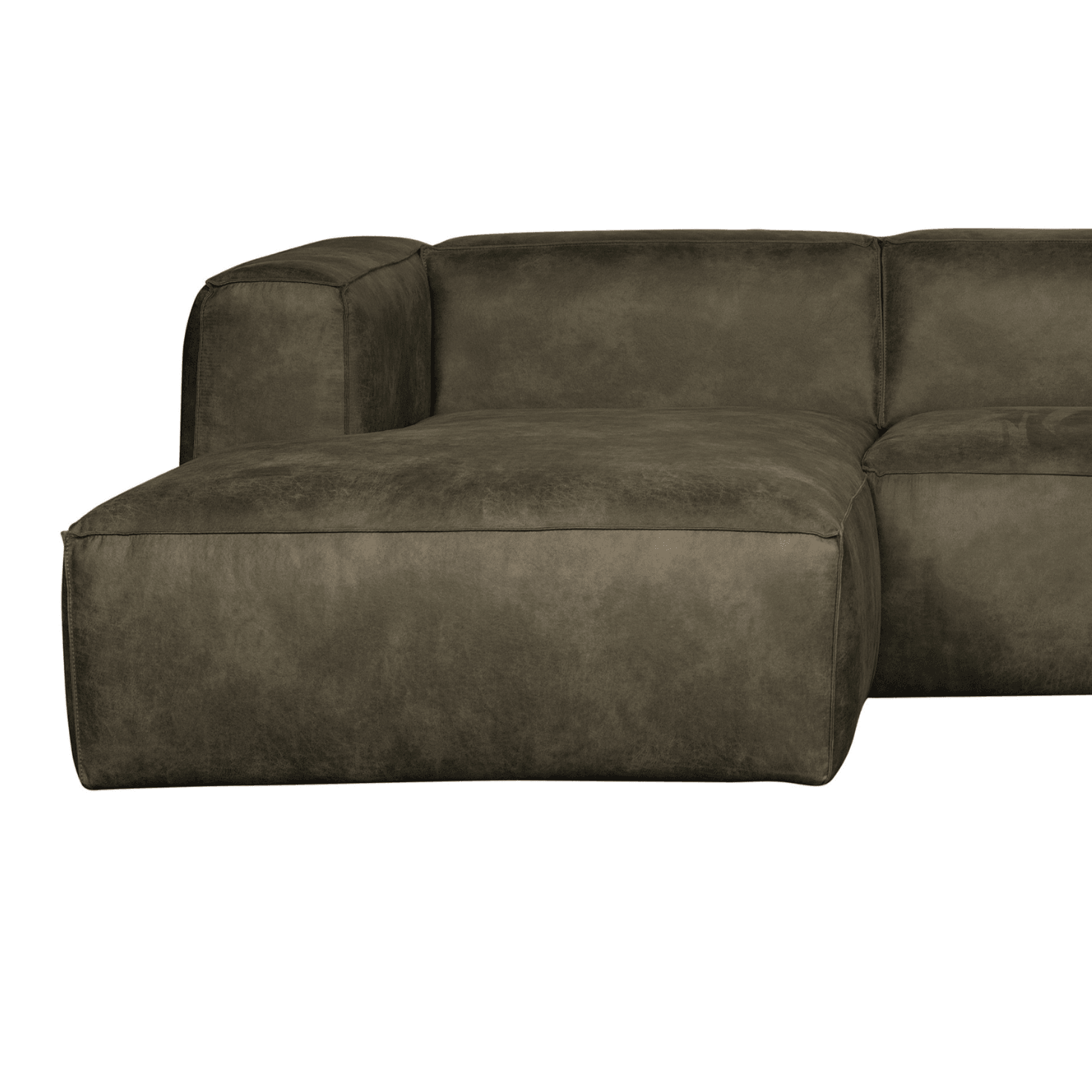 Narożnik lewostronny BEAN zielona ekoskóra Woood Eye on Design