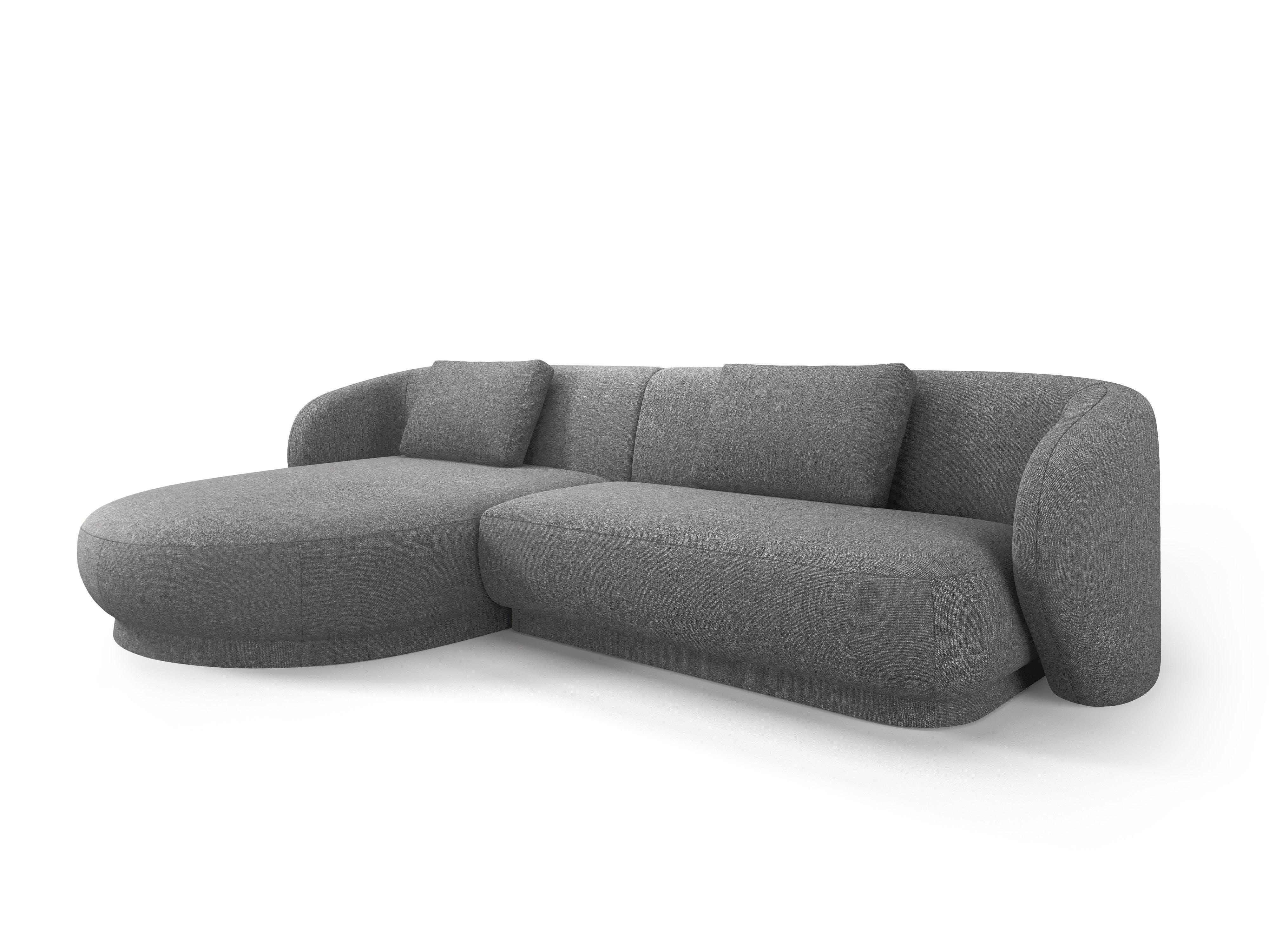 Narożnik lewostronny CAMDEN ciemnoszary szenil Cosmopolitan Design Eye on Design