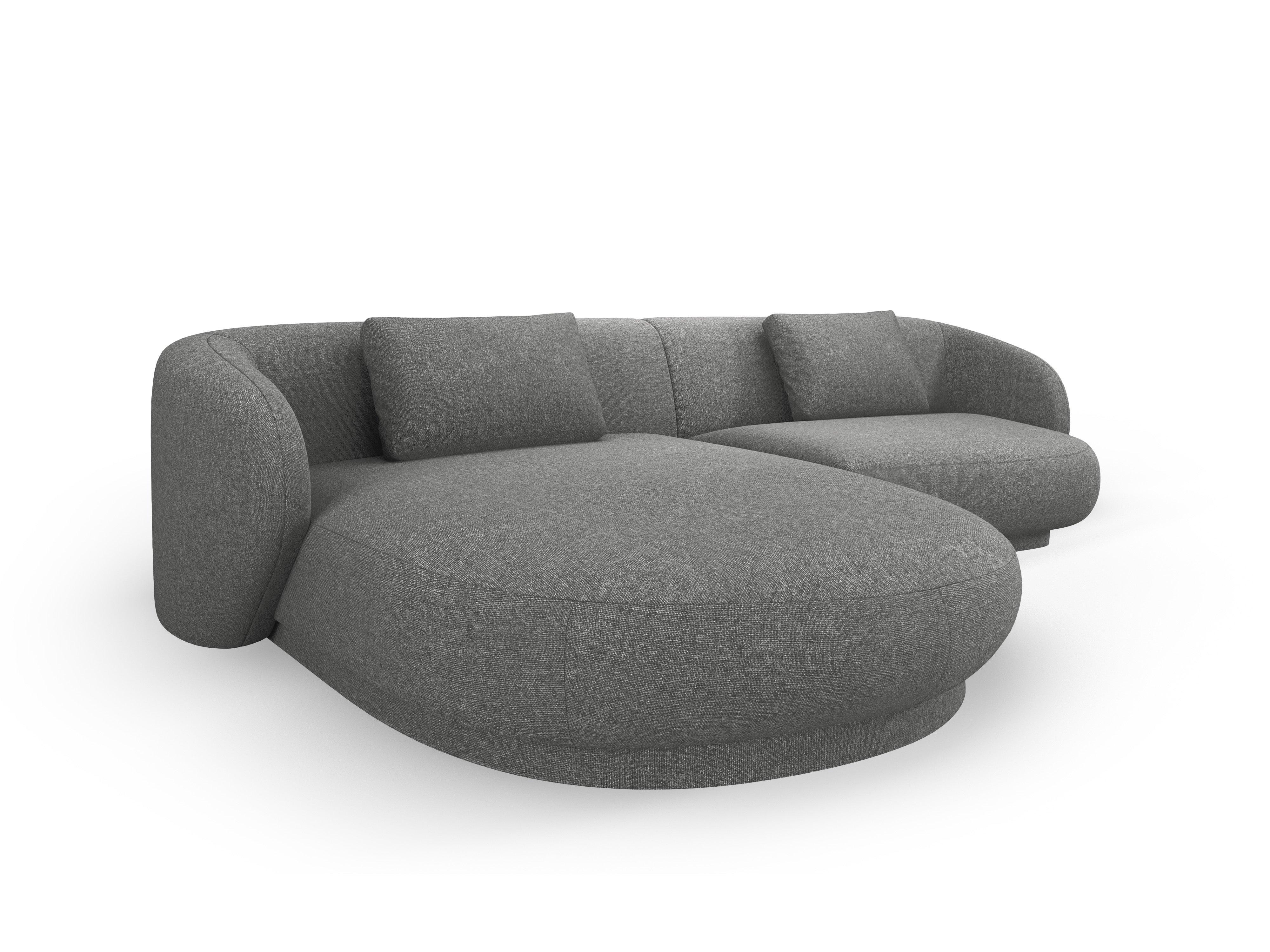 Narożnik lewostronny CAMDEN ciemnoszary szenil Cosmopolitan Design Eye on Design