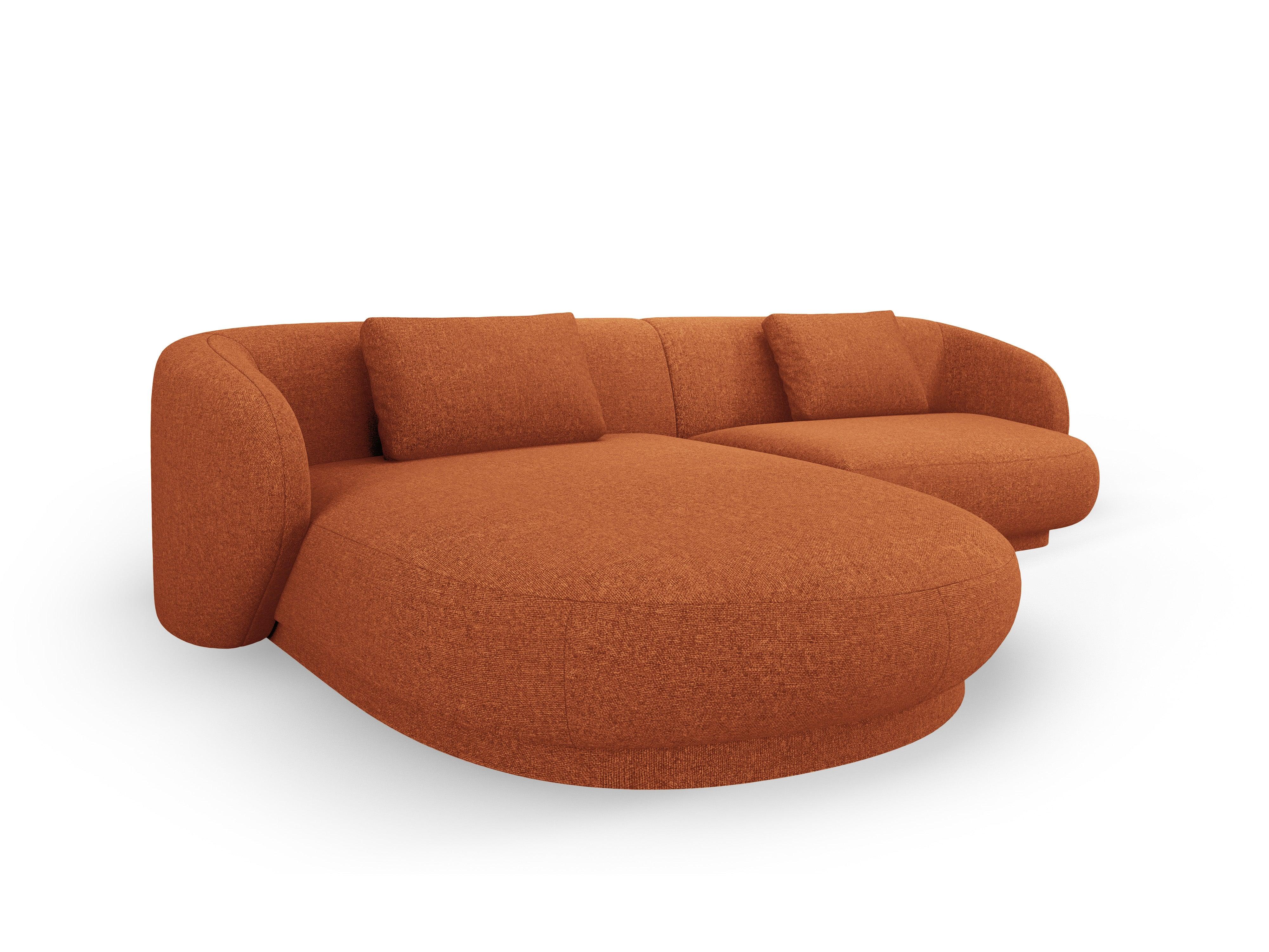 Narożnik lewostronny CAMDEN terracotta szenil Cosmopolitan Design Eye on Design