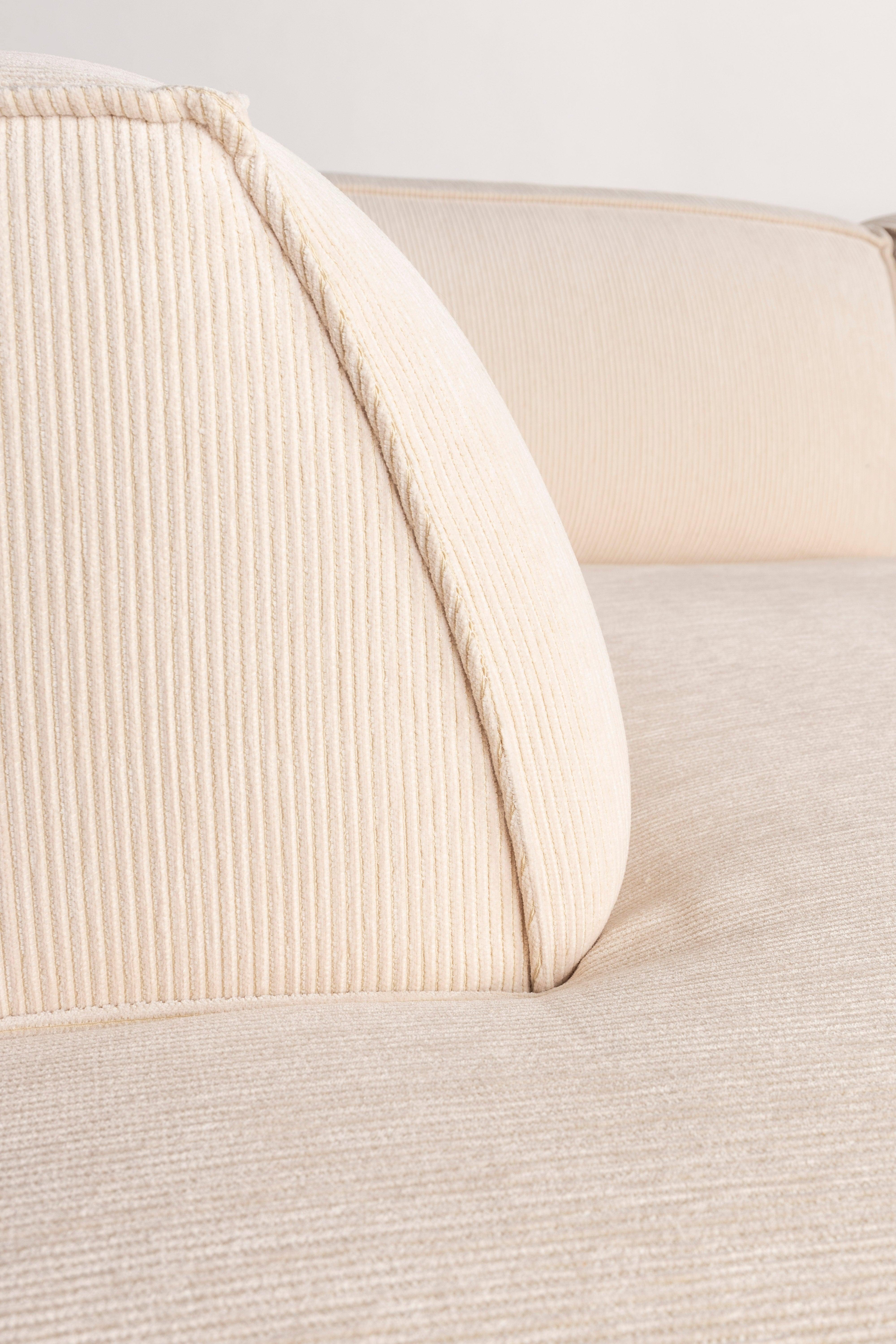Fat Freddy Rib Sofa Left Natural Zuiver Eye on Design