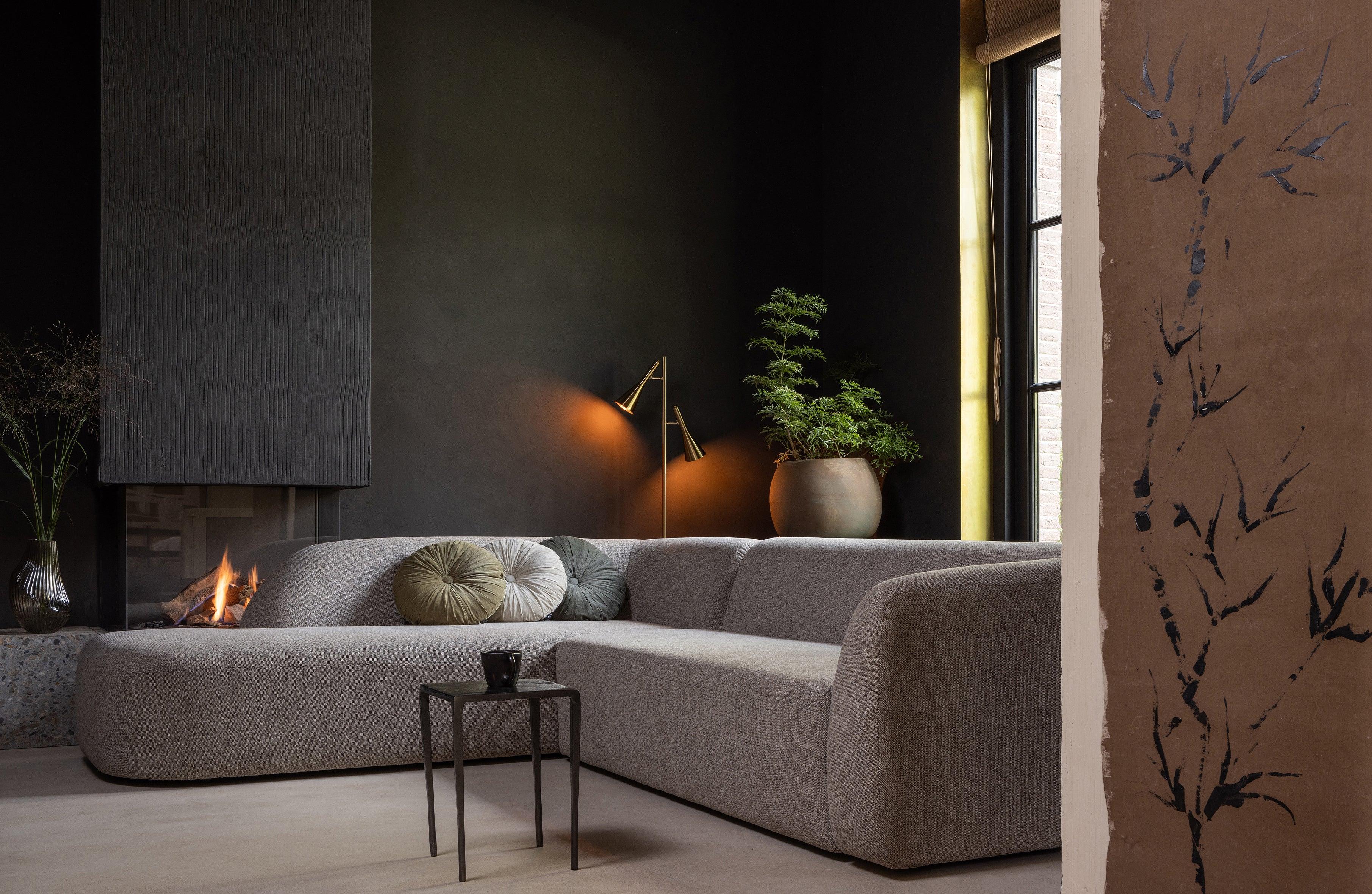 Narożnik lewostronny SLOPING melanż beżowy Be Pure Eye on Design