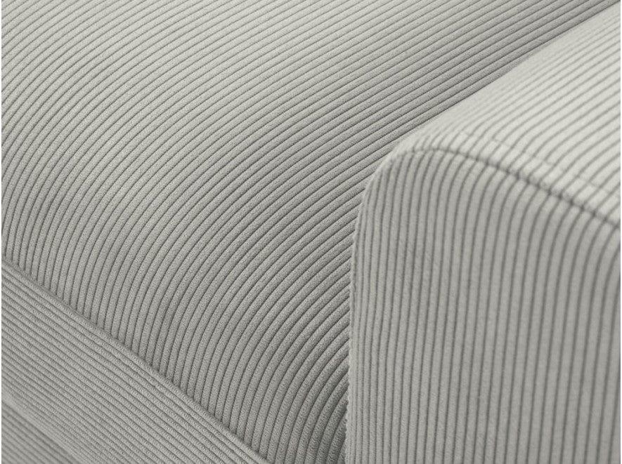 Narożnik lewostronny sztruksowy z funkcją spania KYOTO jasnoszary Cosmopolitan Design Eye on Design