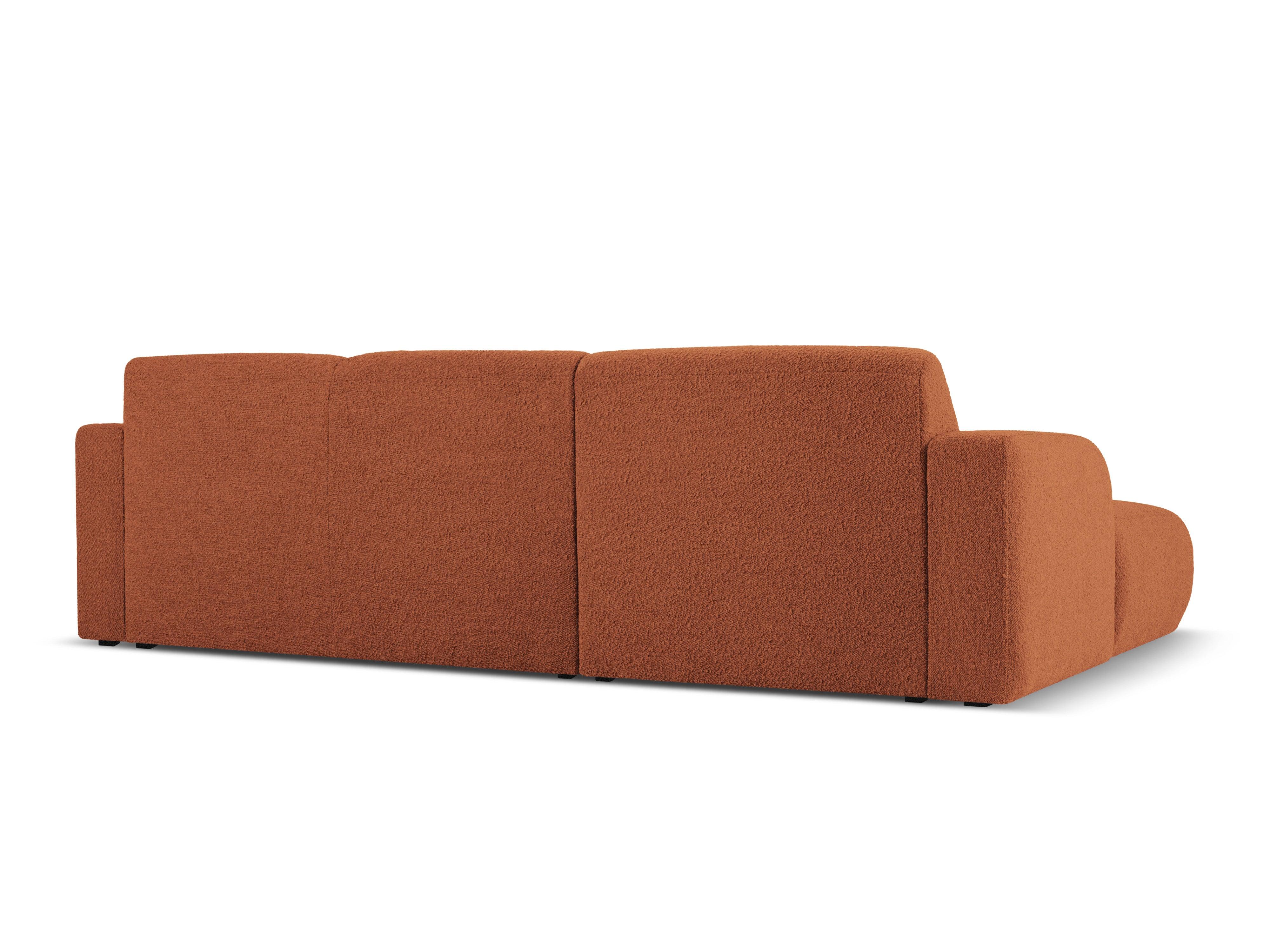 Narożnik lewostronny w tkaninie boucle 4-osobowy LOLA brązowy Windsor & Co Eye on Design
