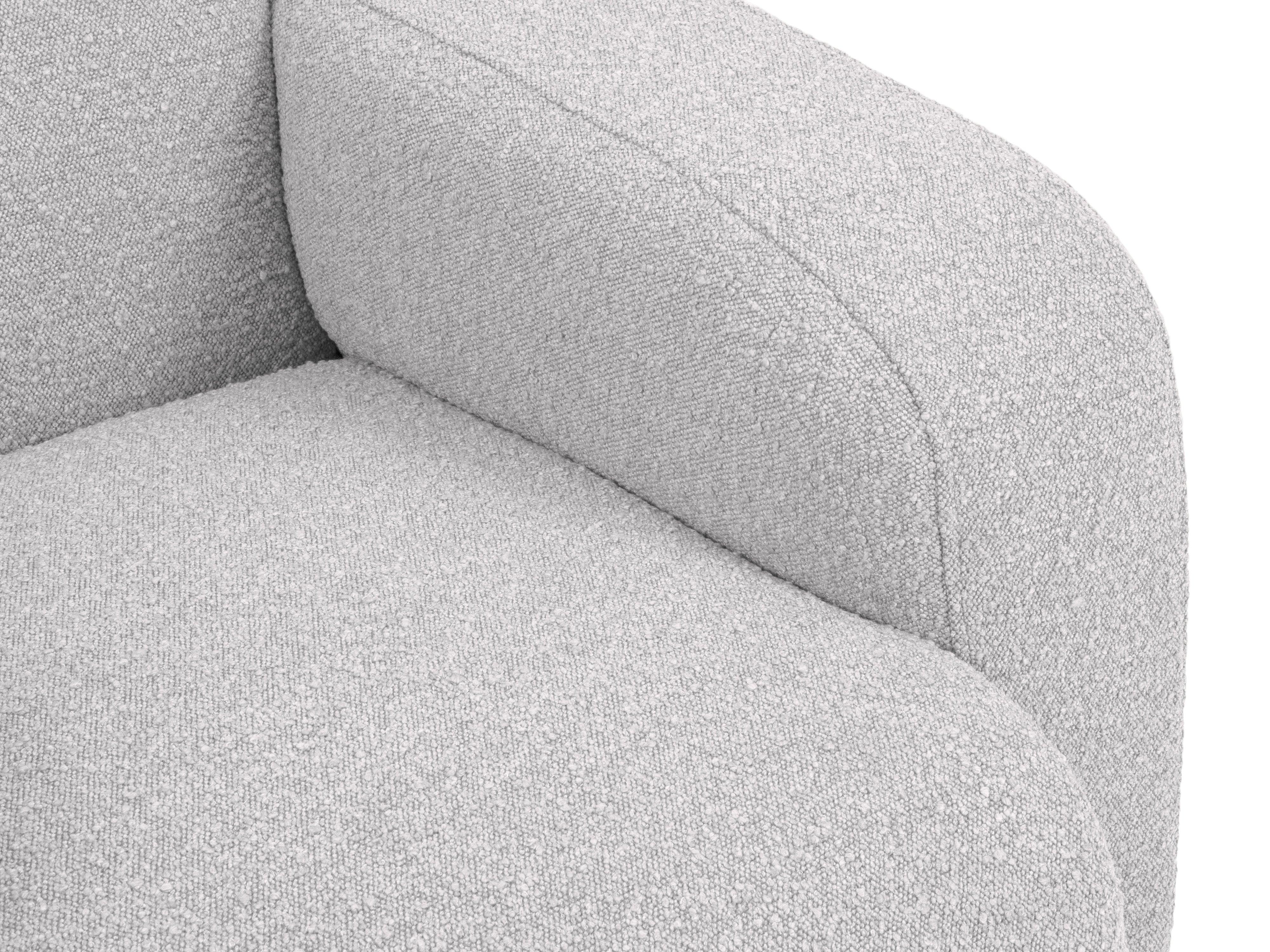 Narożnik lewostronny w tkaninie boucle 6-osobowy LOLA jasnoszary Windsor & Co Eye on Design