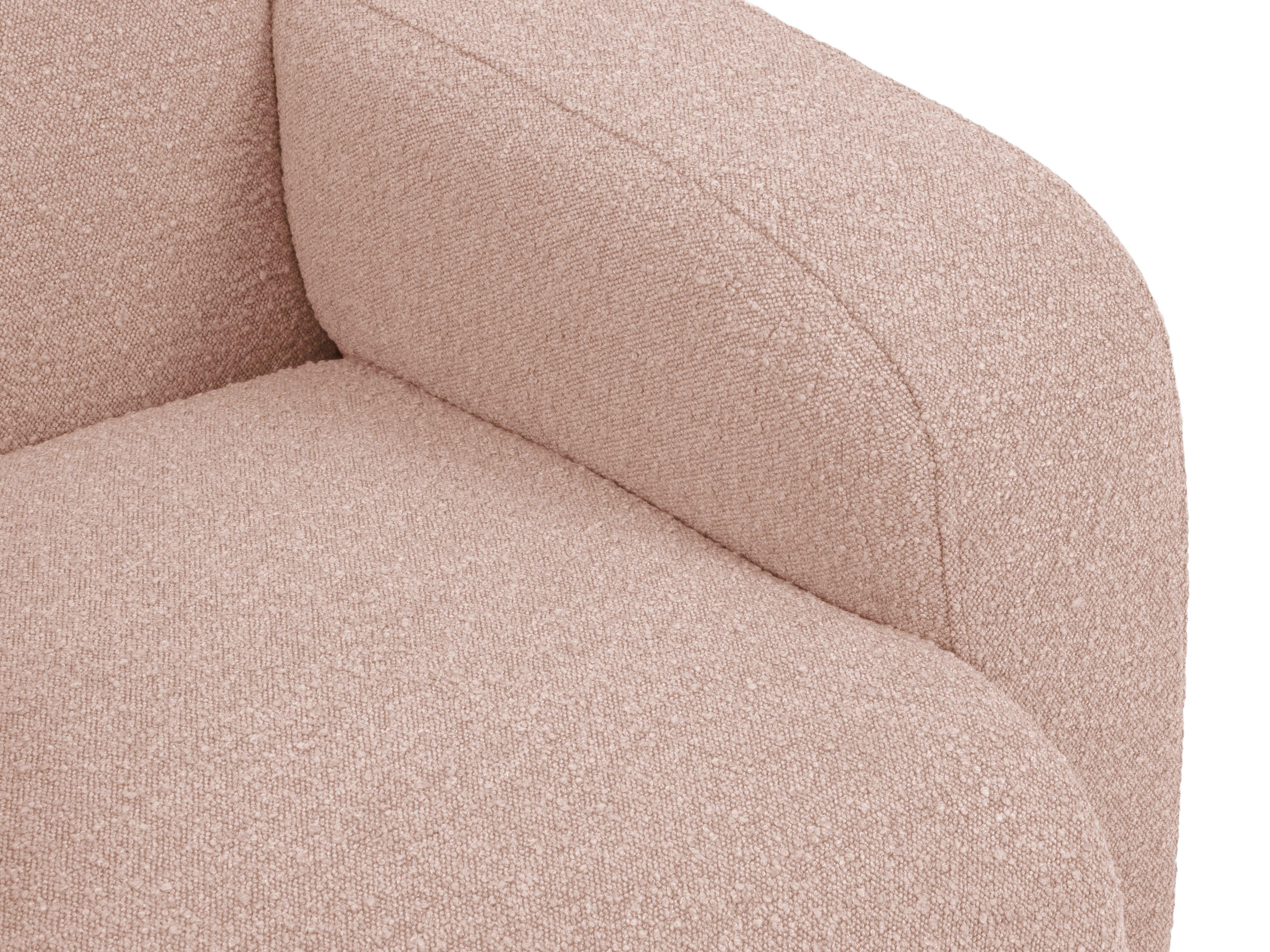 Narożnik lewostronny w tkaninie boucle 6-osobowy LOLA różowy Windsor & Co Eye on Design
