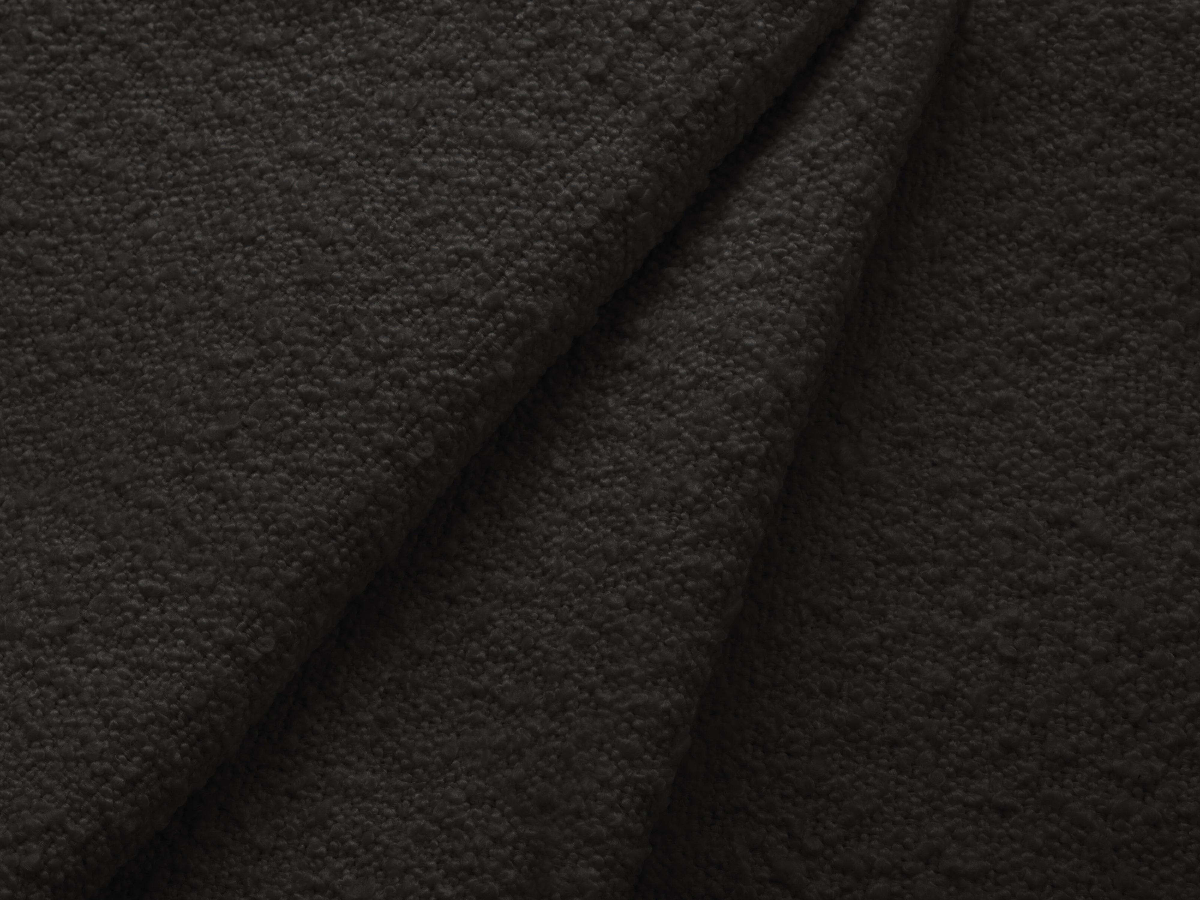 Narożnik lewostronny w tkaninie boucle z funkcją spania CARTADERA czarny Mazzini Sofas Eye on Design