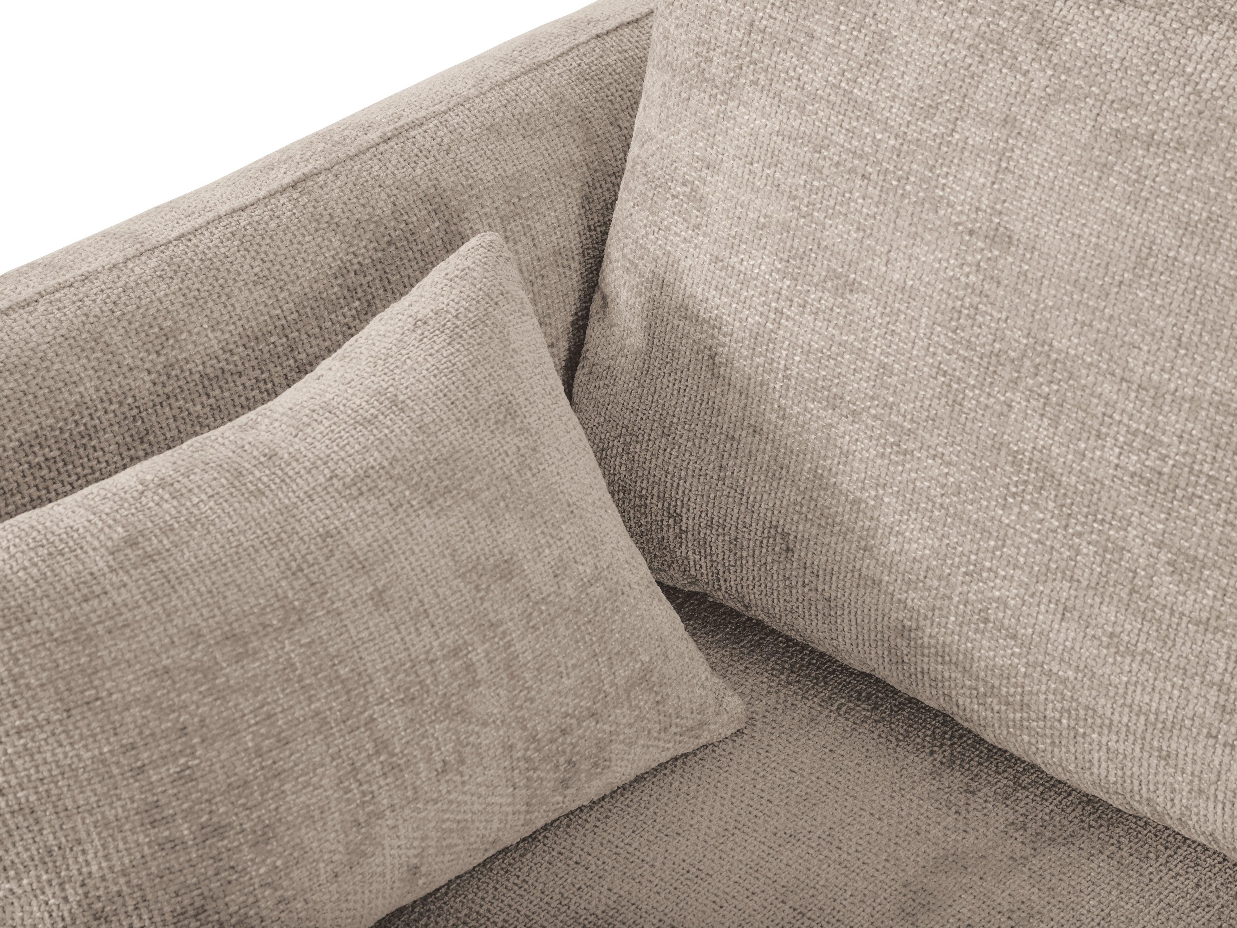 Narożnik lewostronny z funkcją spania MATERA beżowy szenil Cosmopolitan Design Eye on Design
