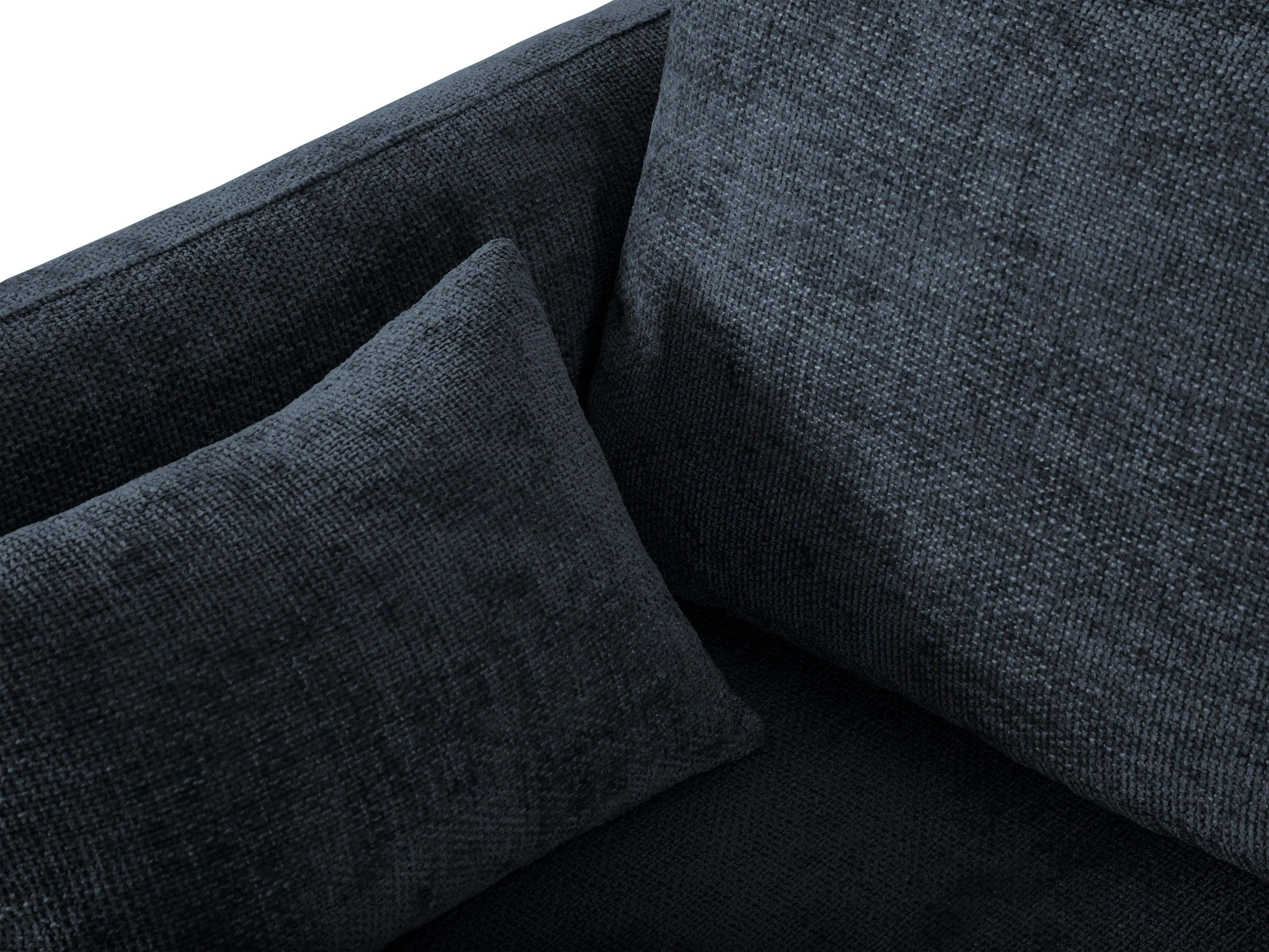 Narożnik lewostronny z funkcją spania MATERA granatowy szenil Cosmopolitan Design Eye on Design