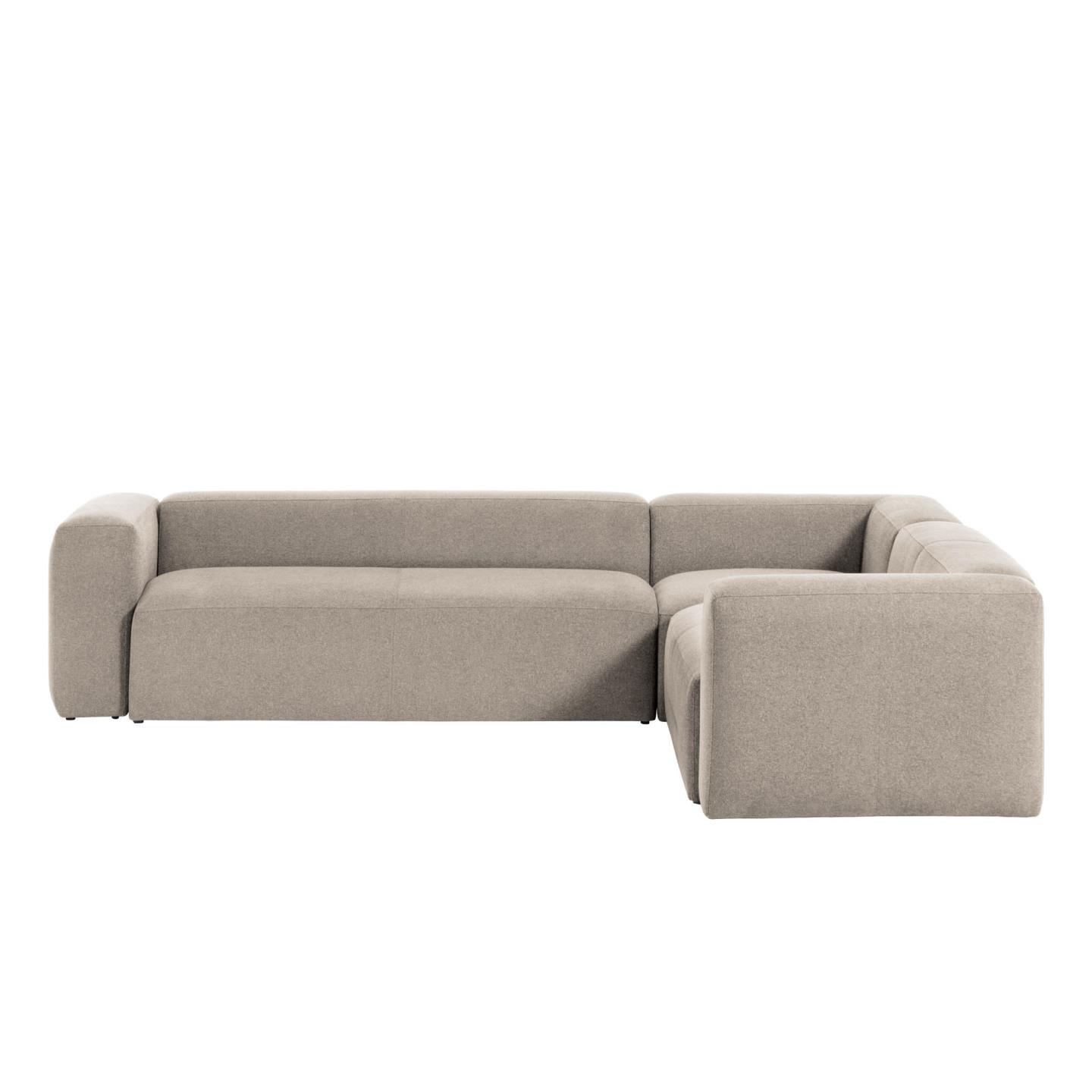 Narożnik modułowy 5-osobowy BLOK beżowy szenil La Forma Eye on Design