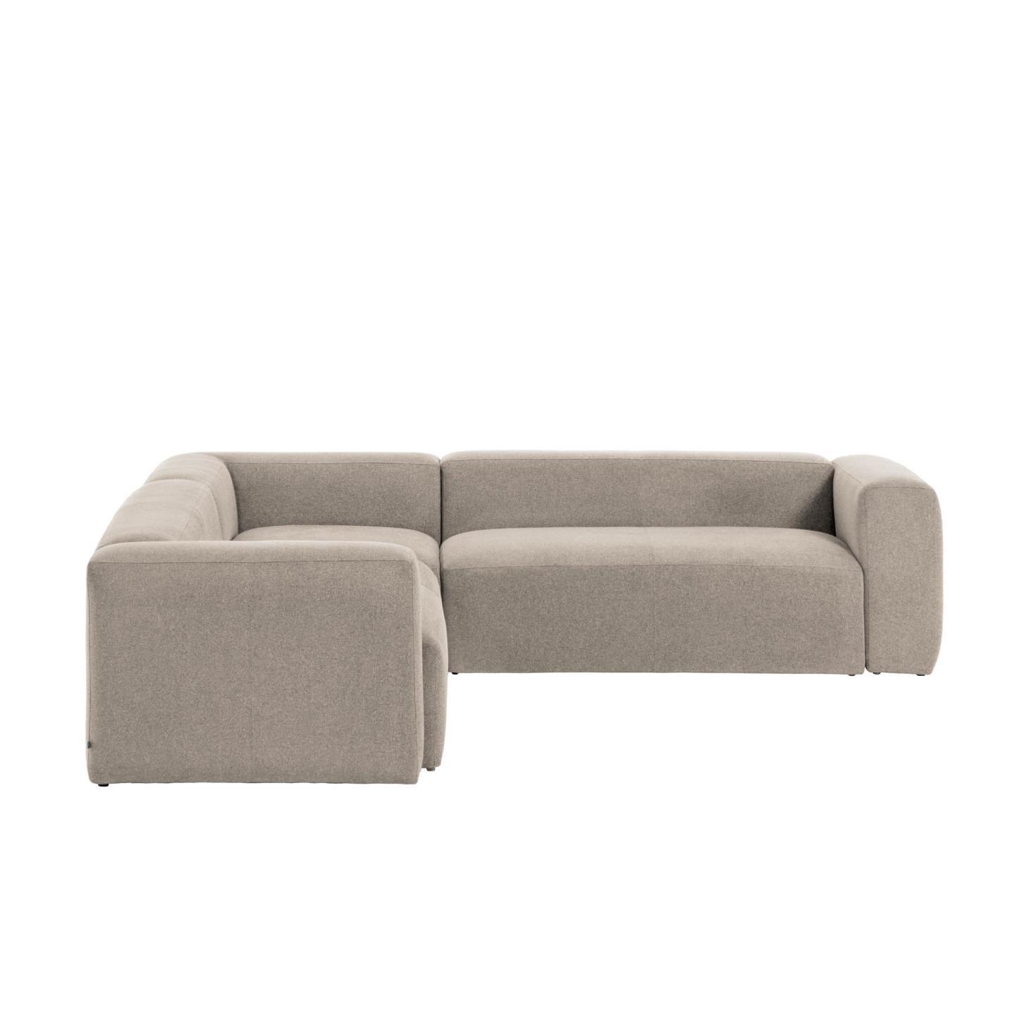Narożnik modułowy 5-osobowy BLOK beżowy szenil La Forma Eye on Design
