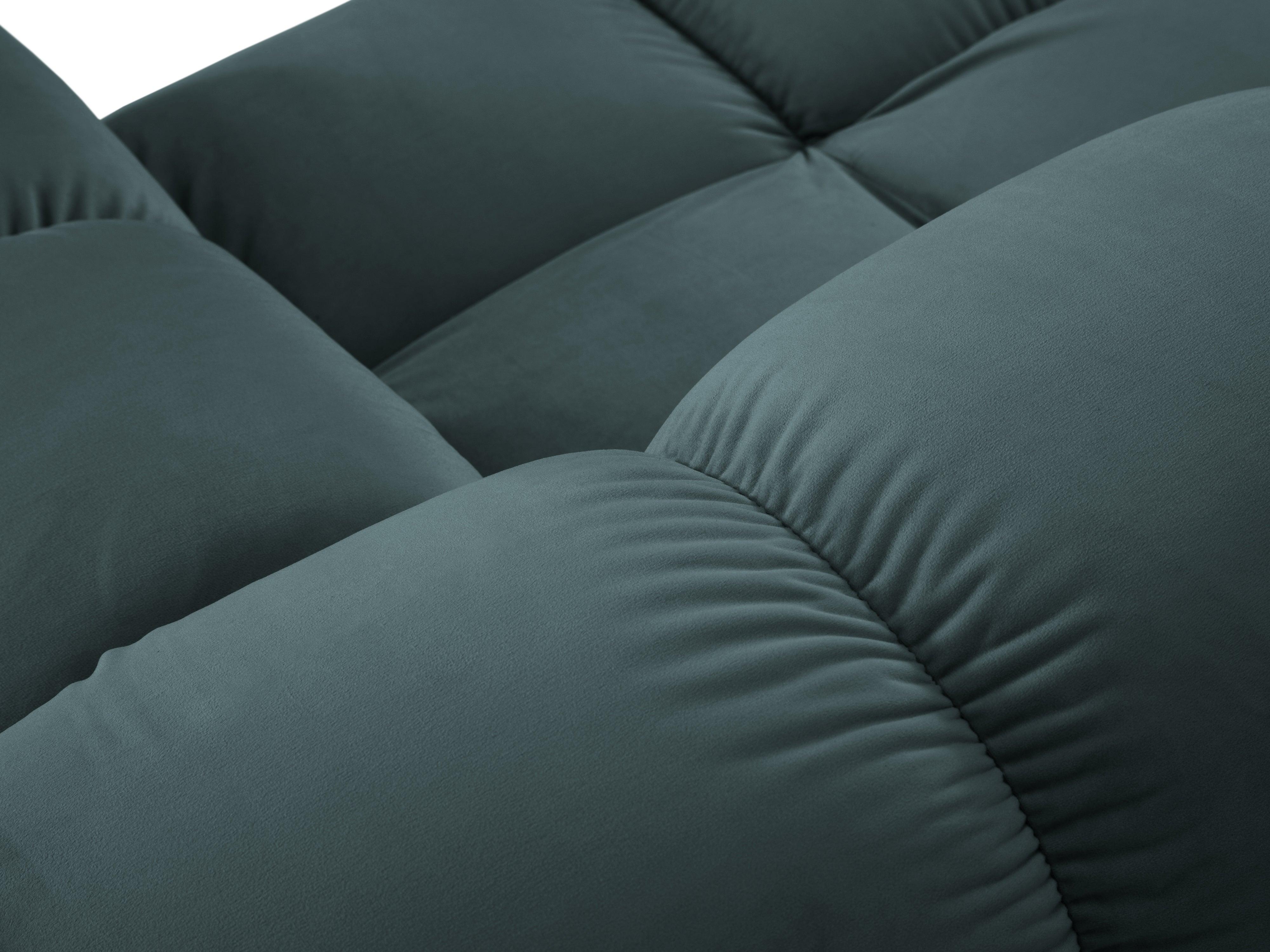 Narożnik modułowy aksamitny 3-osobowy TROPEA petrol Milo Casa Eye on Design