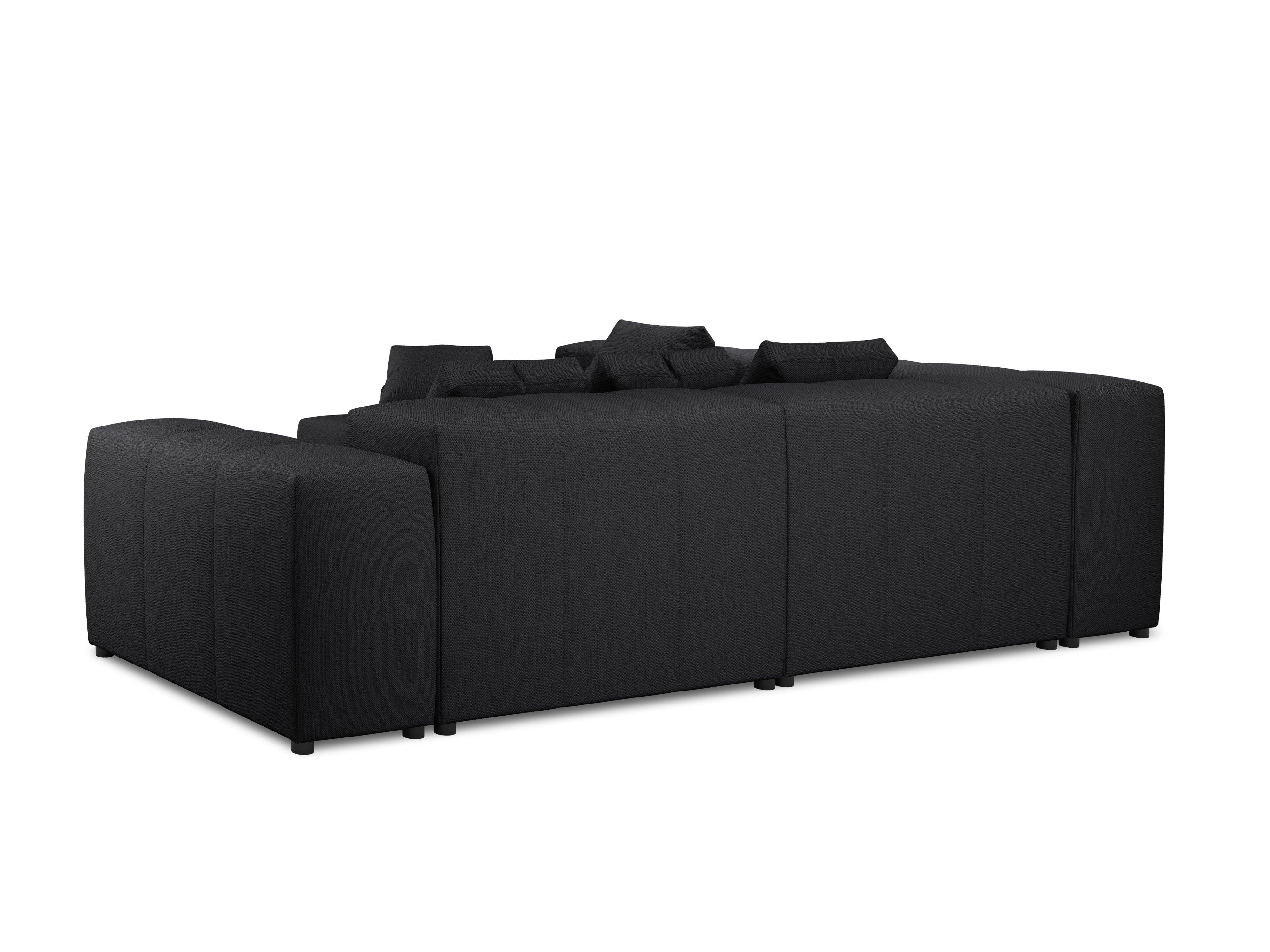 Narożnik modułowy duży 5-osobowy ROME czarny Cosmopolitan Design Eye on Design