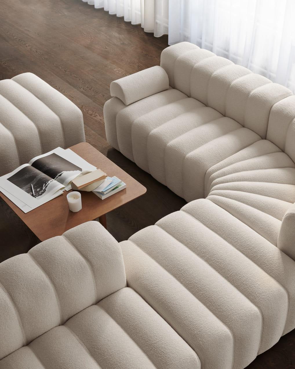 Narożnik modułowy STUDIO boucle kremowy NORR11 Eye on Design