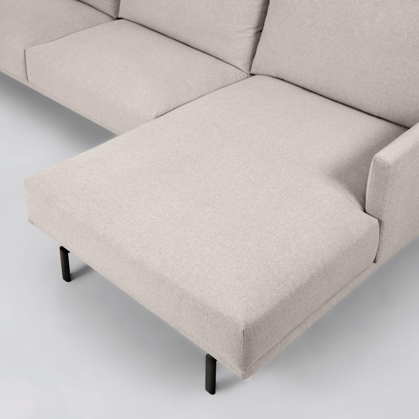 Narożnik prawostronny 4-osobowy GALENE beżowy La Forma Eye on Design