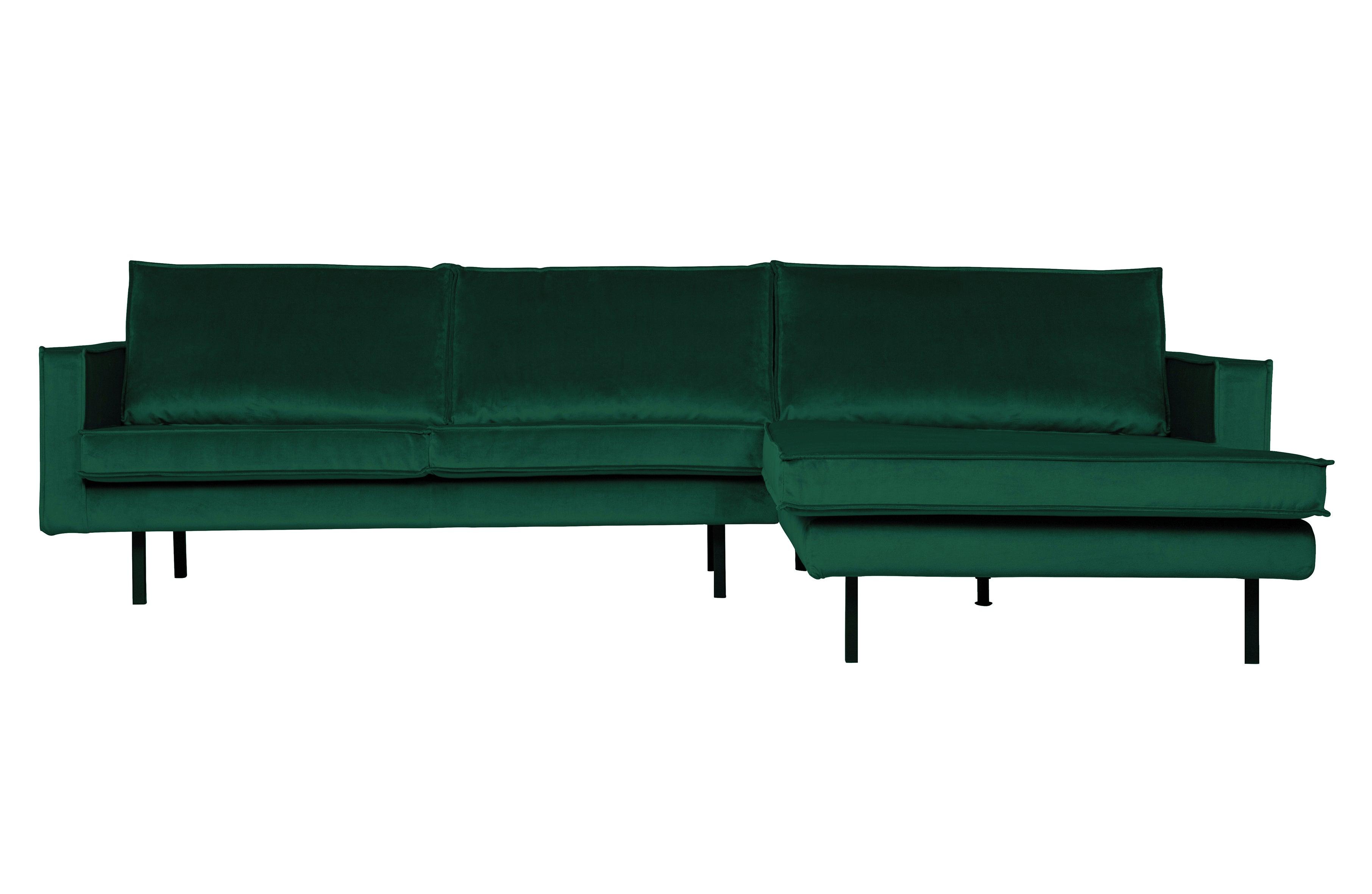 Narożnik prawostronny aksamitny RODEO zielony Be Pure Eye on Design