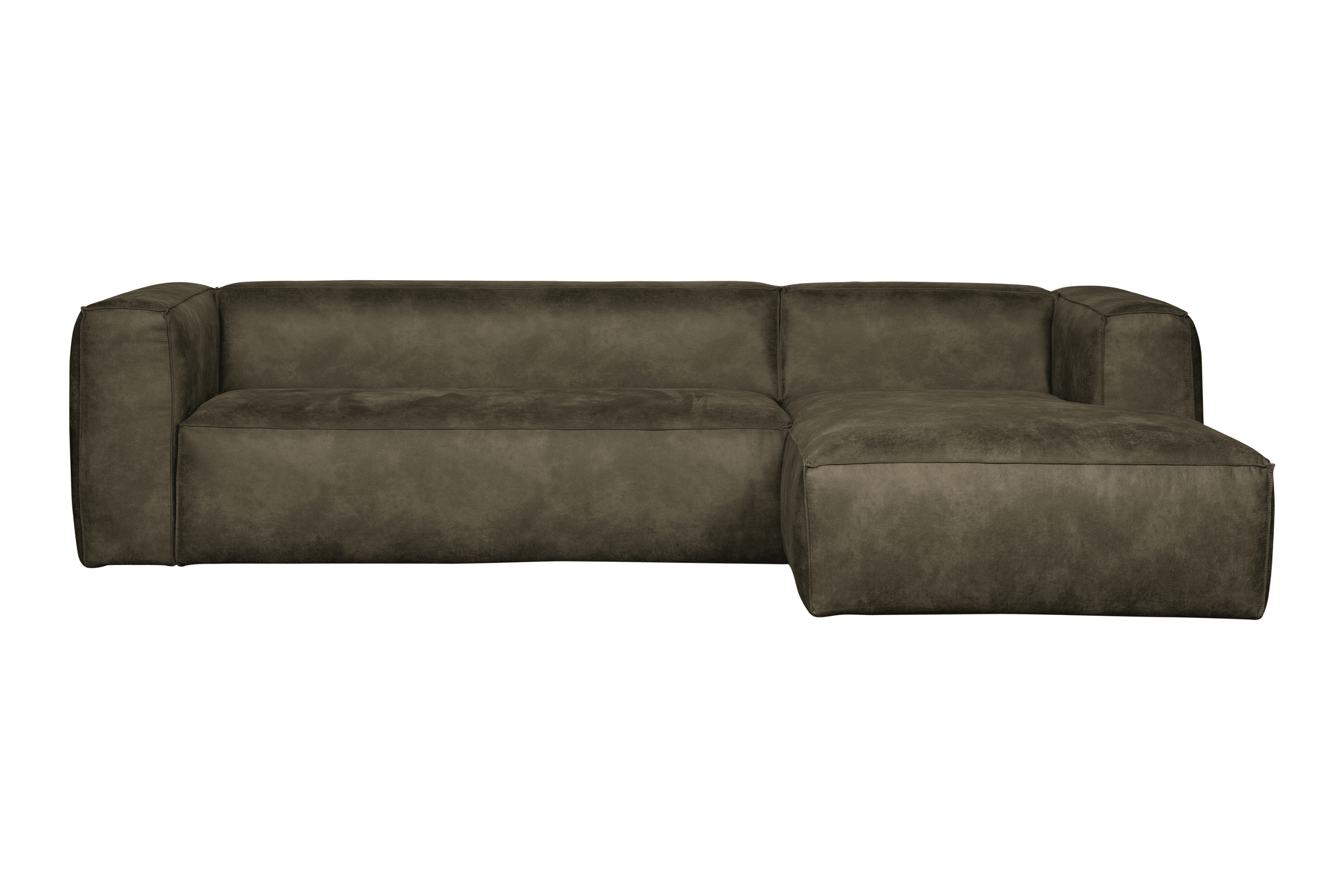 Narożnik prawostronny BEAN zielona ekoskóra Woood Eye on Design
