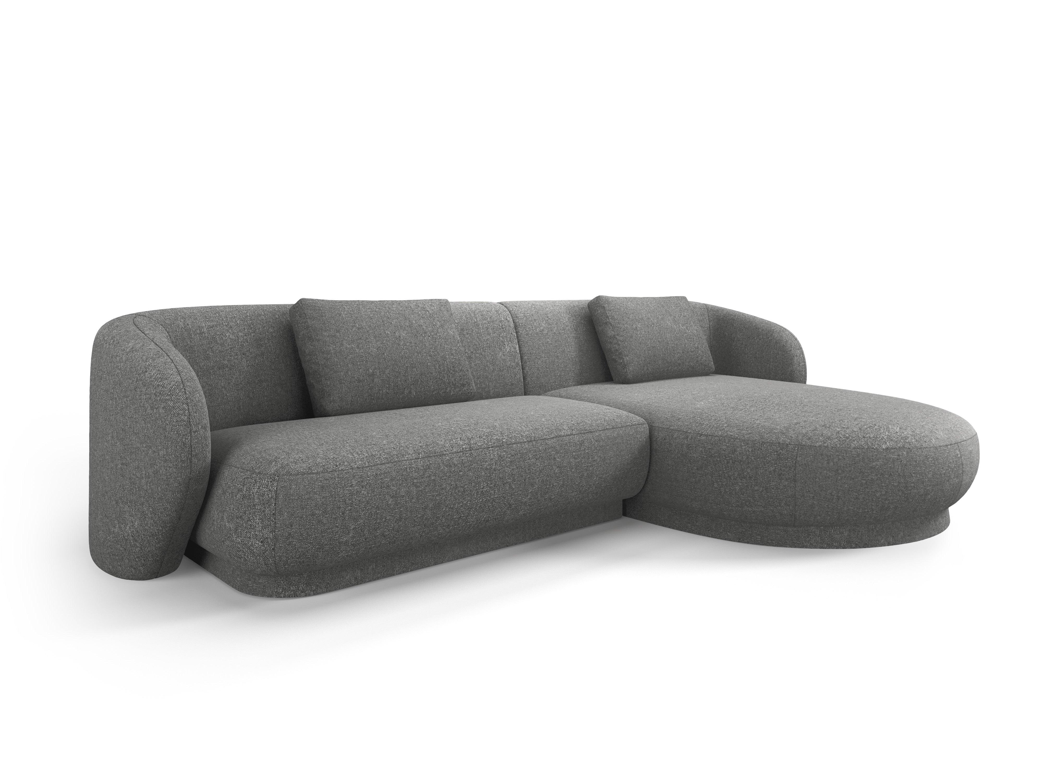 Narożnik prawostronny CAMDEN ciemnoszary szenil Cosmopolitan Design Eye on Design
