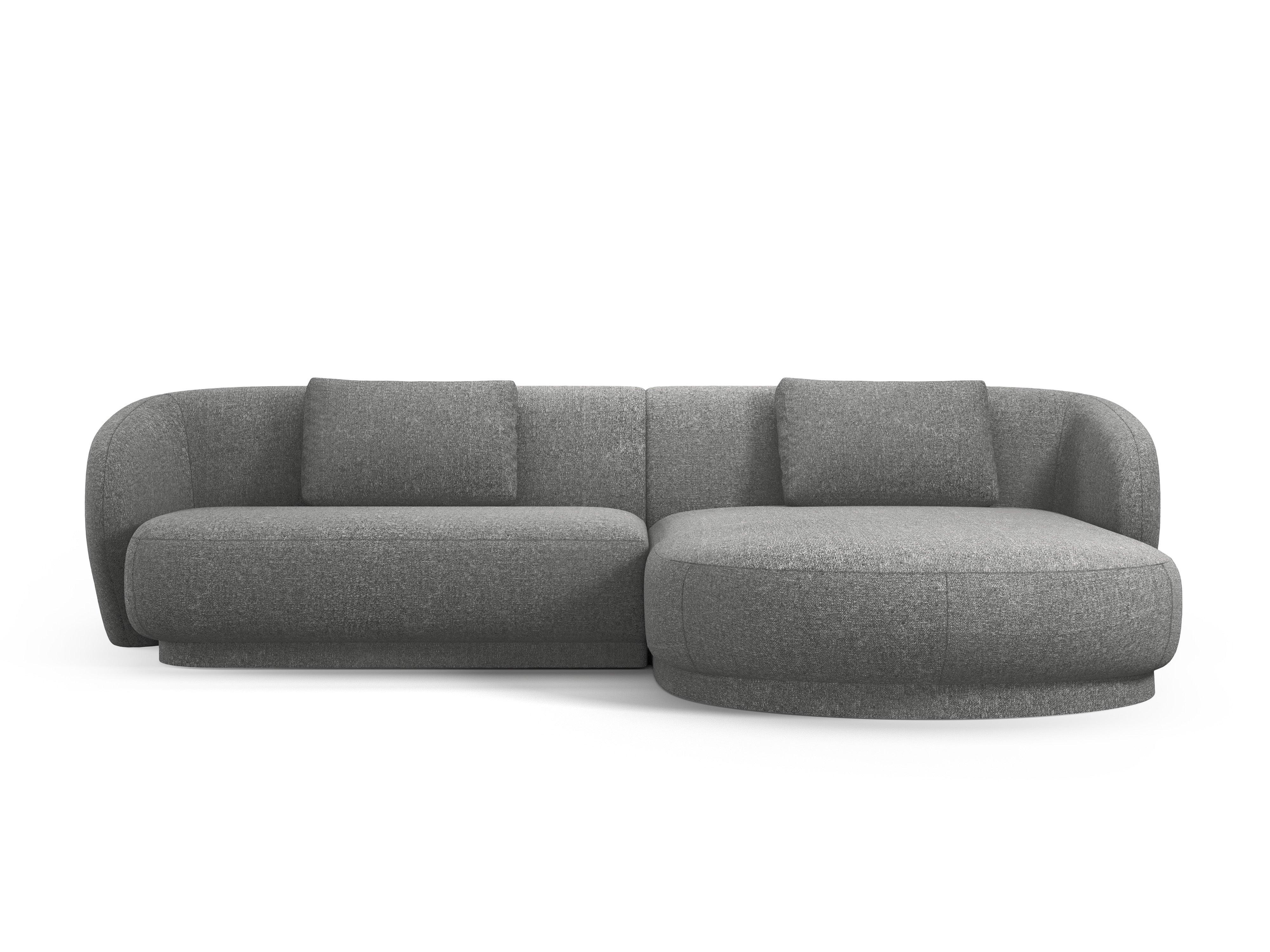 Narożnik prawostronny CAMDEN ciemnoszary szenil Cosmopolitan Design Eye on Design
