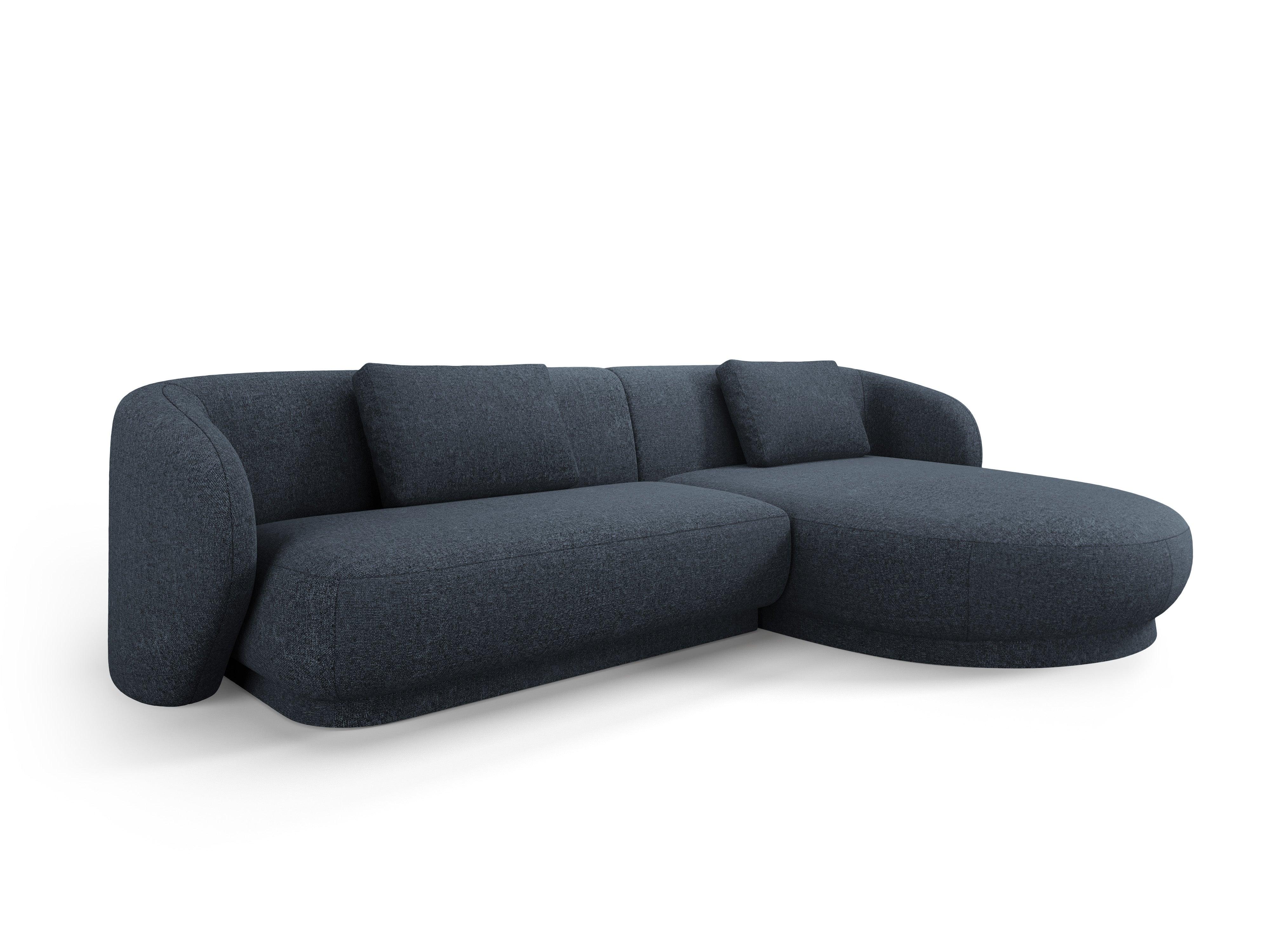 Narożnik prawostronny CAMDEN niebieski szenil Cosmopolitan Design Eye on Design