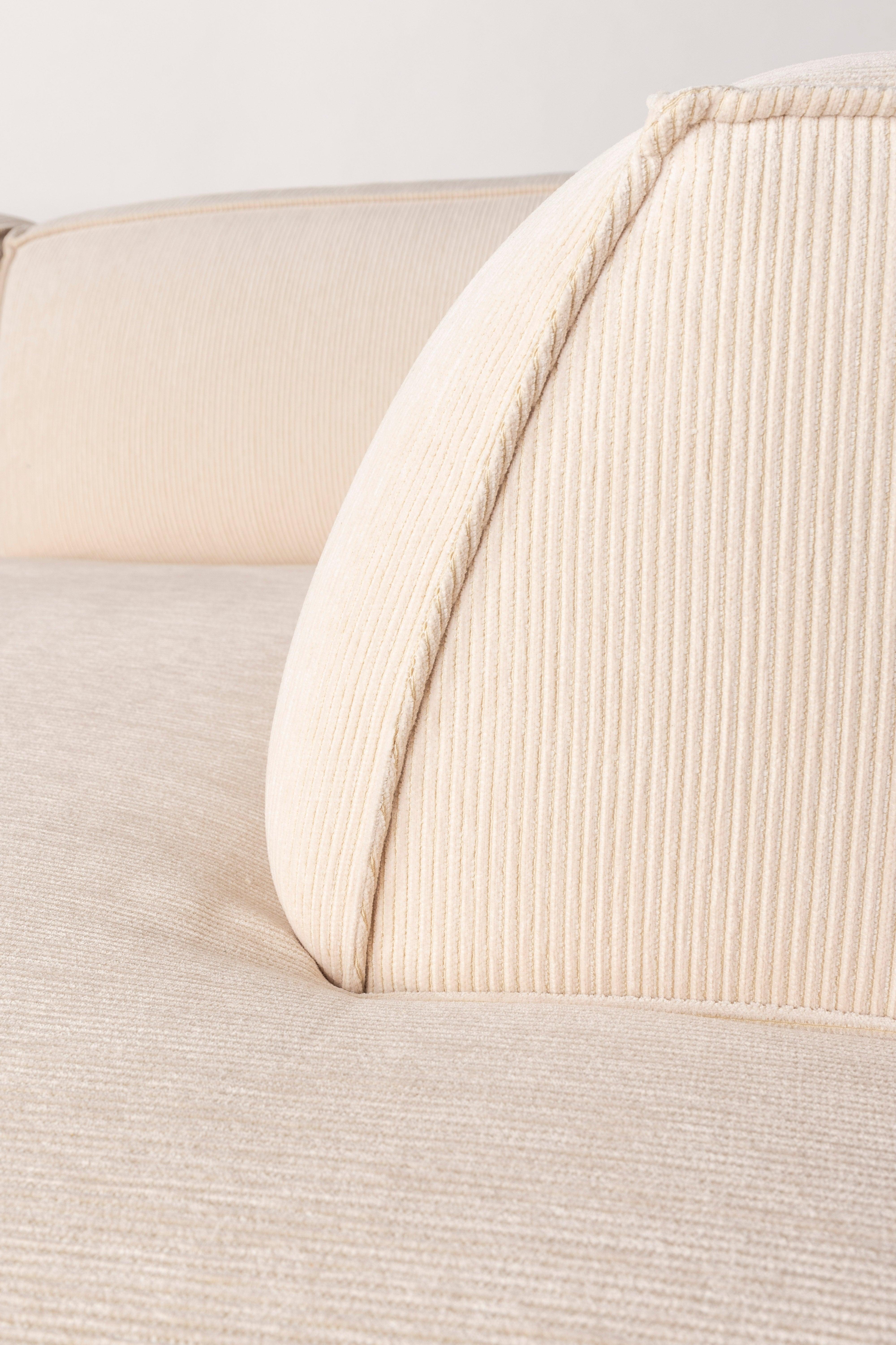 Fat Freddy Rib Sofa Right Natural Zuiver Eye on Design