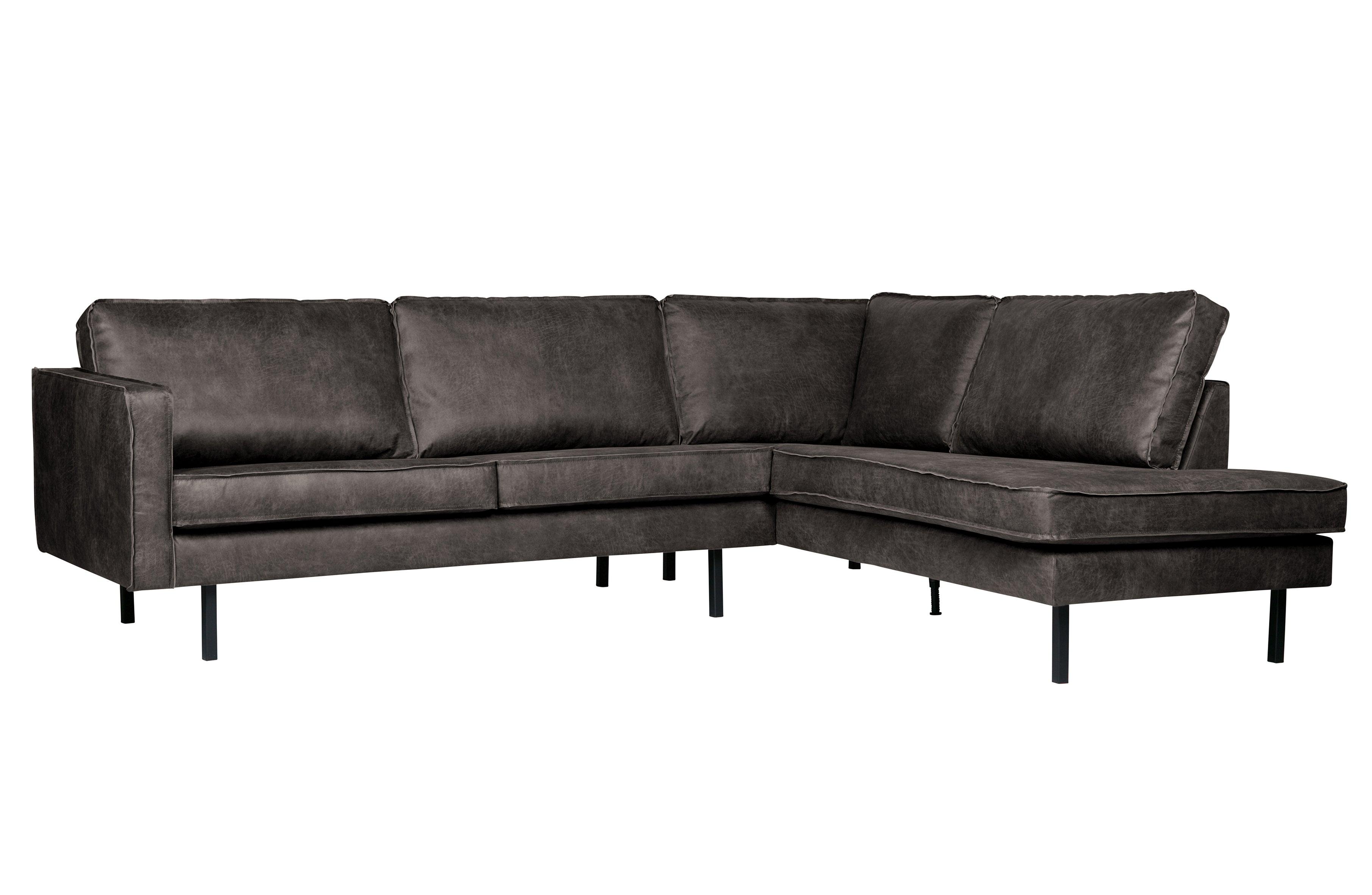 Narożnik prawostronny skórzany RODEO czarny Be Pure Eye on Design