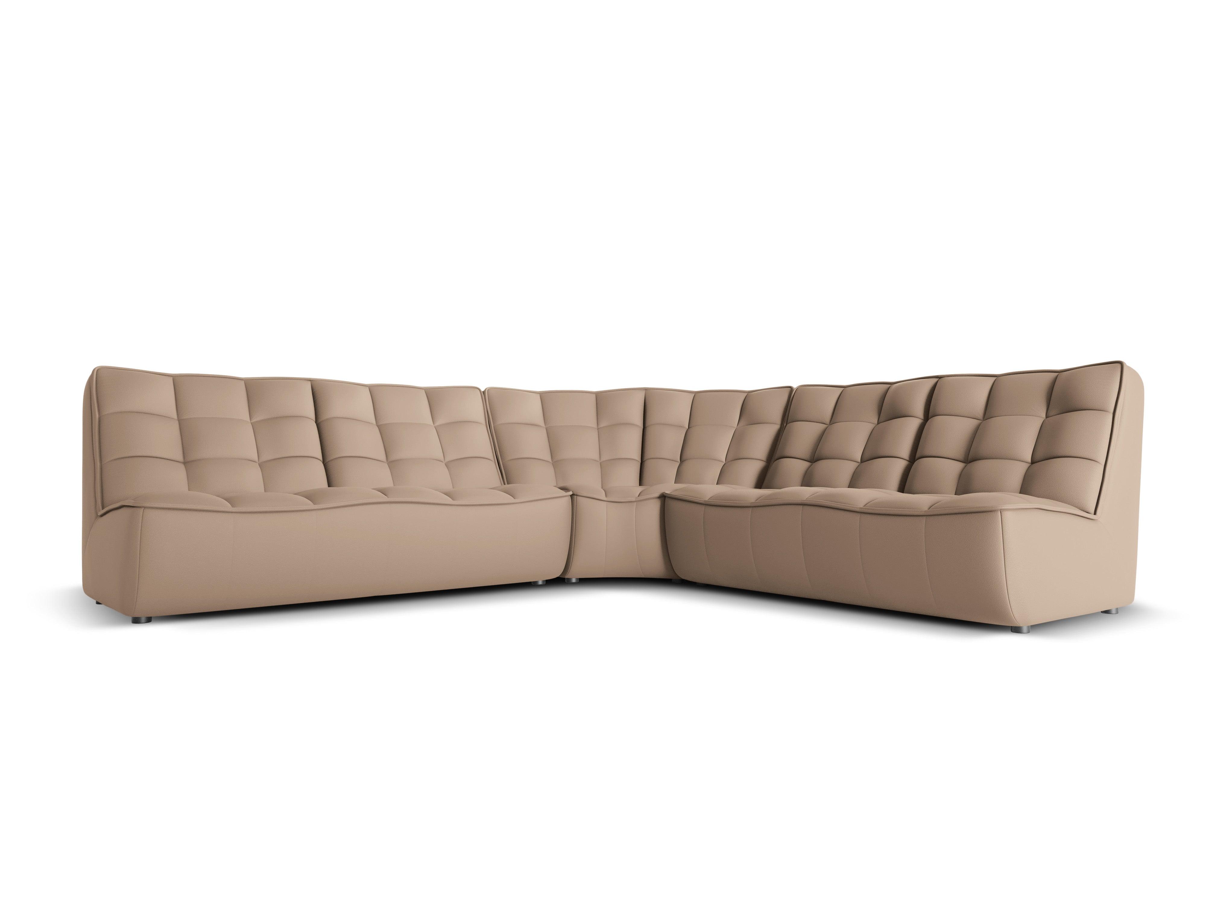 Narożnik skórzany symetryczny MONI cappuccino Maison Heritage Eye on Design