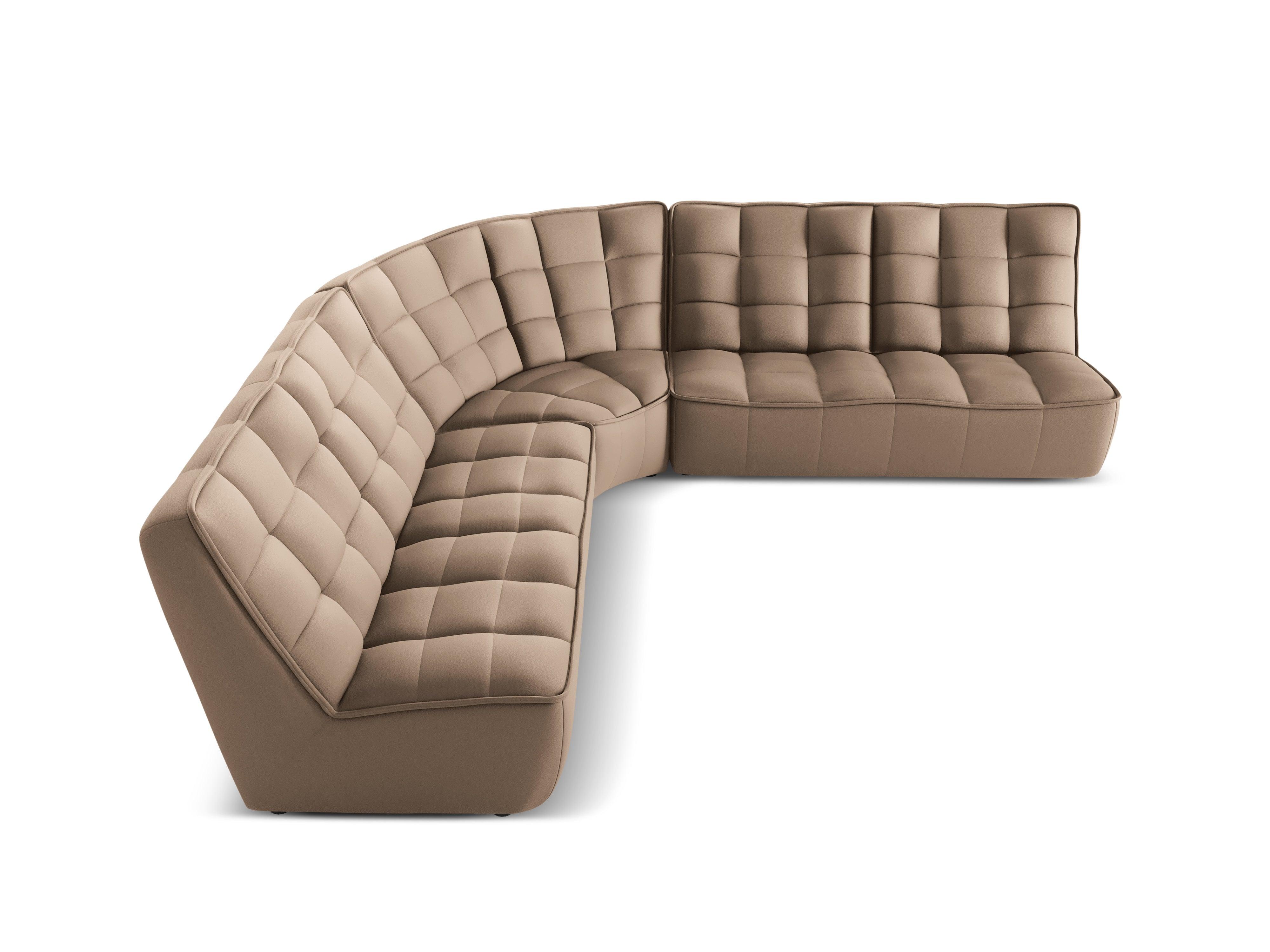 Narożnik skórzany symetryczny MONI cappuccino Maison Heritage Eye on Design