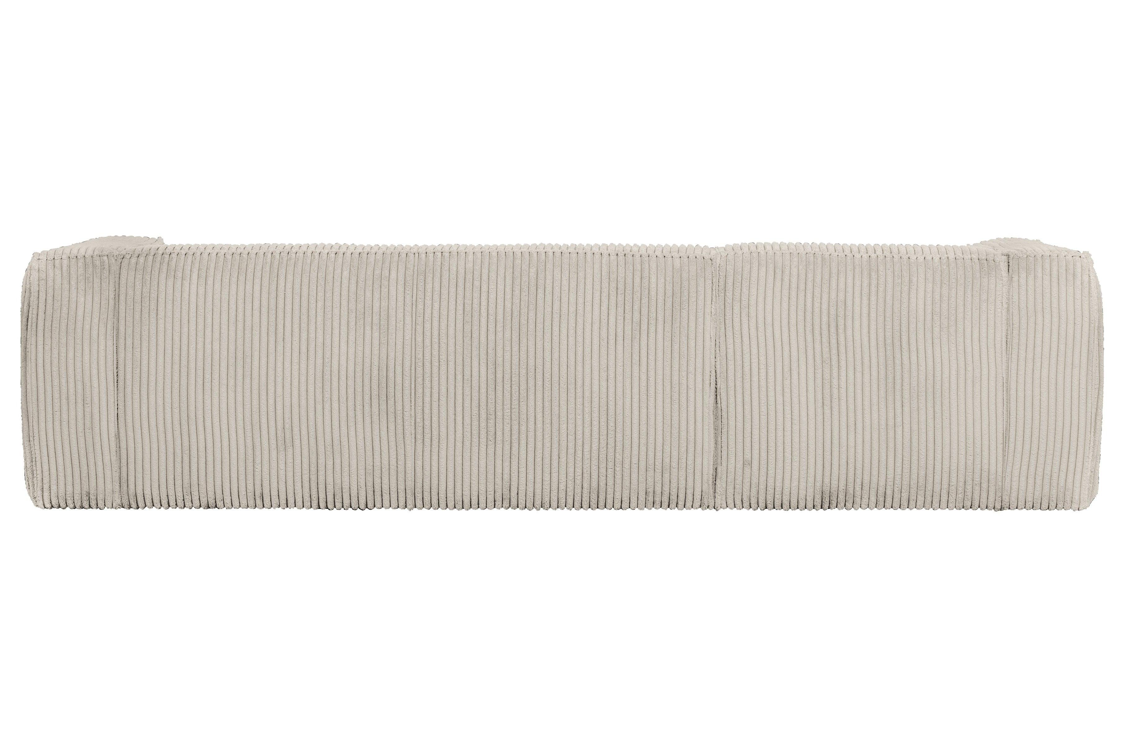 Narożnik sztruksowy lewostronny BEAN RIB jasnobeżowy Woood Exclusive Eye on Design