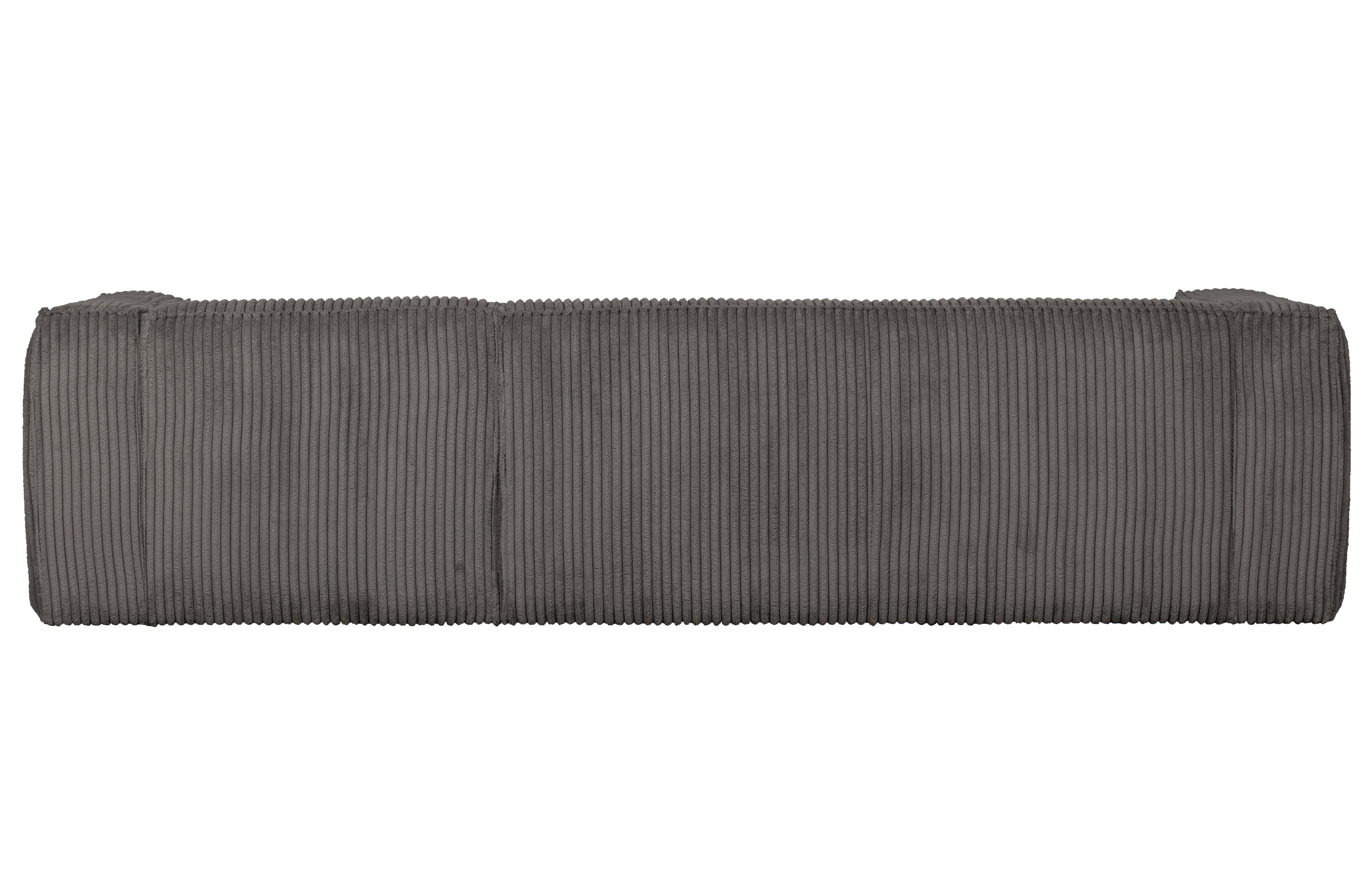 Narożnik sztruksowy prawostronny BEAN RIB ciemnoszary Woood Exclusive Eye on Design