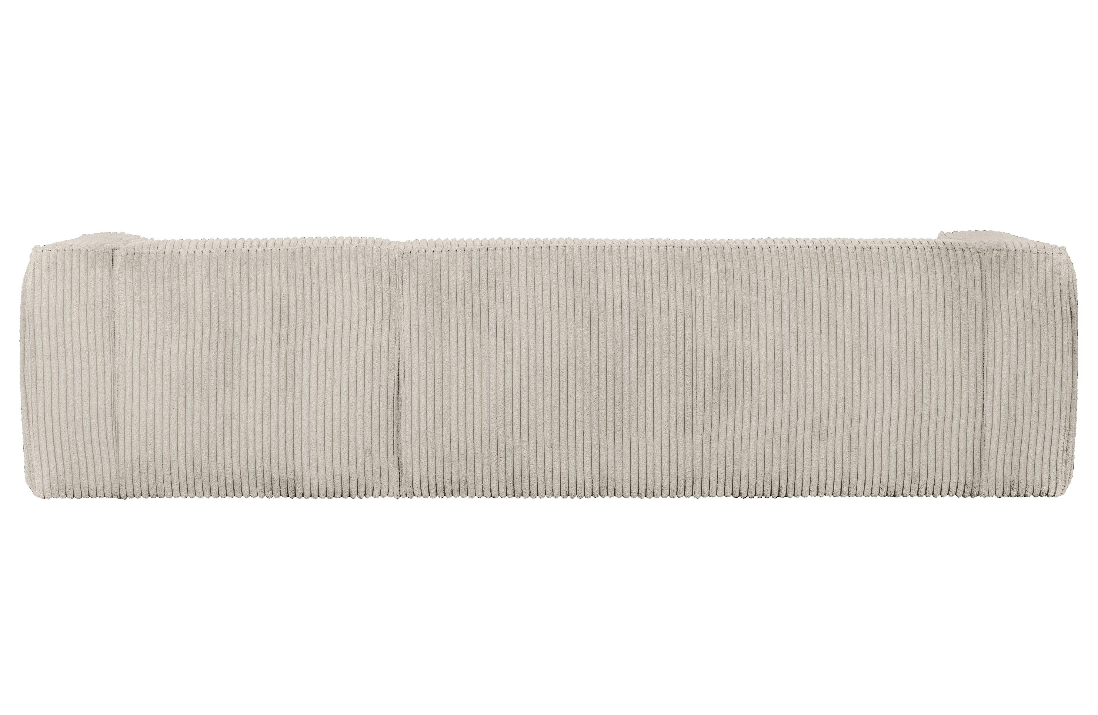 Narożnik sztruksowy prawostronny BEAN RIB jasnobeżowy Woood Exclusive Eye on Design