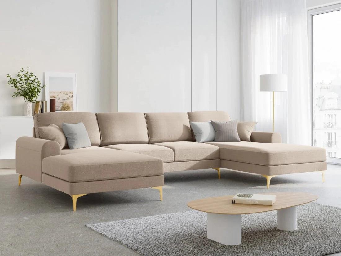 Narożnik w kształcie U MADARA beżowy Mazzini Sofas Eye on Design