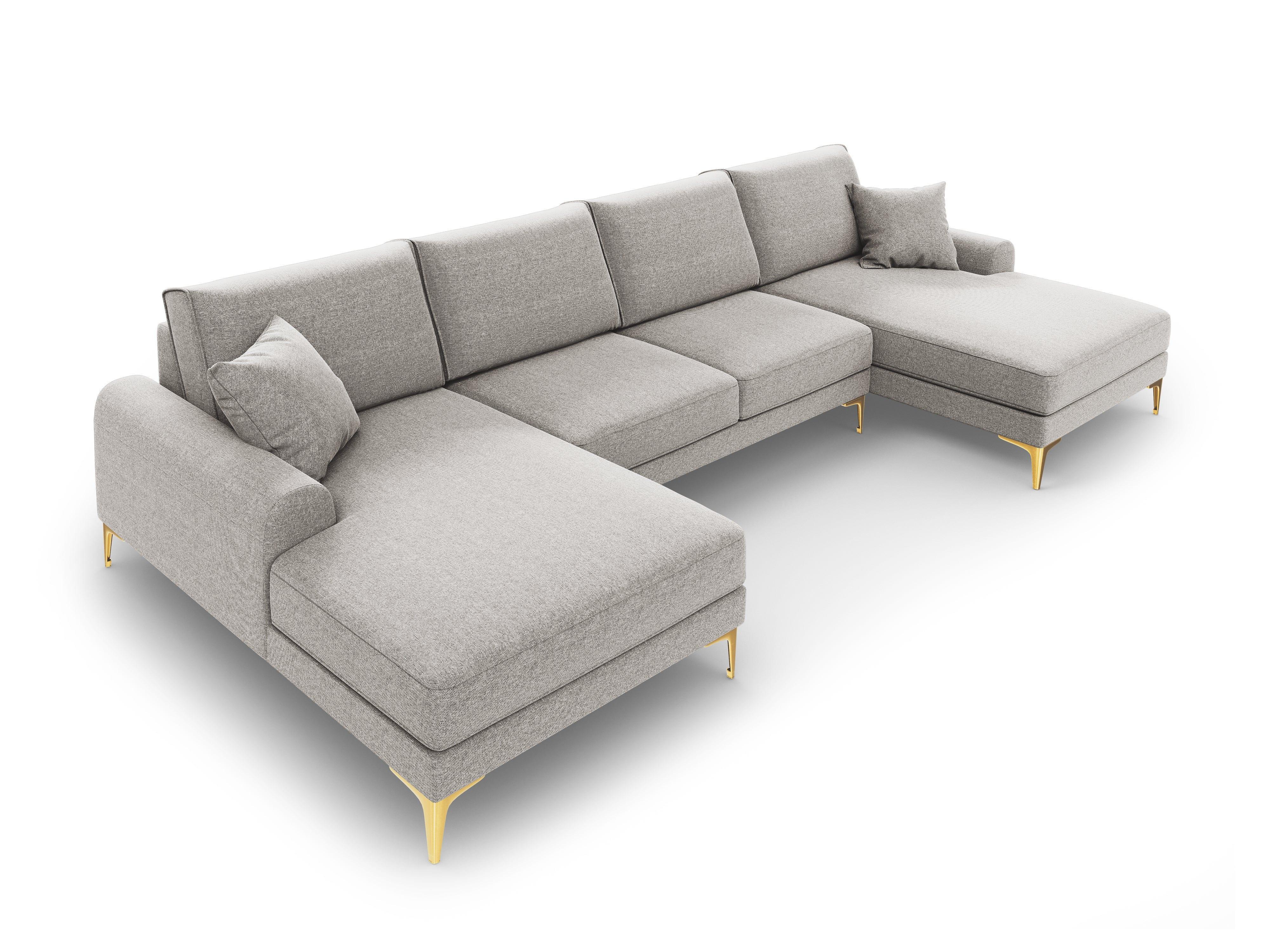 Narożnik w kształcie U MADARA jasnoszary Mazzini Sofas Eye on Design
