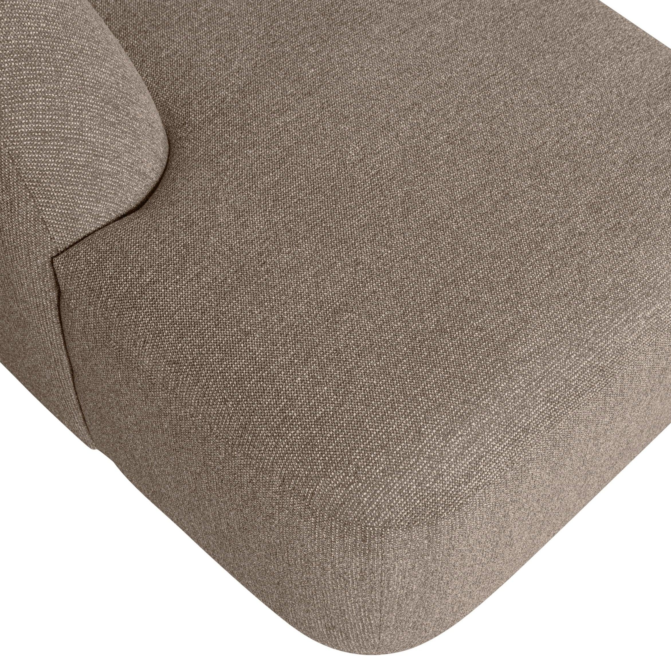Narożnik w kształcie U SLOPING melanż brązowy Be Pure Eye on Design