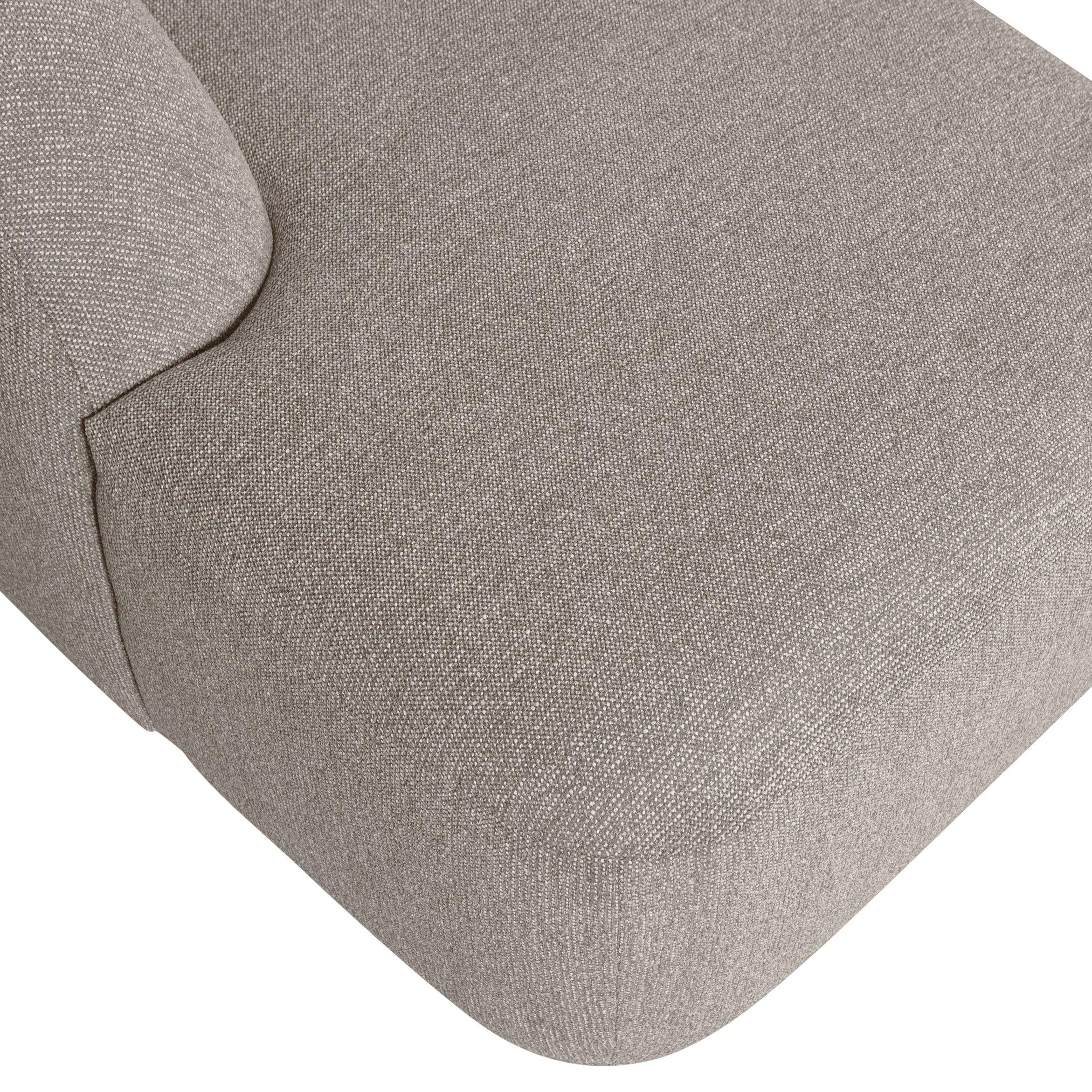 Narożnik w kształcie U SLOPING melanż jasnoszary Be Pure Eye on Design