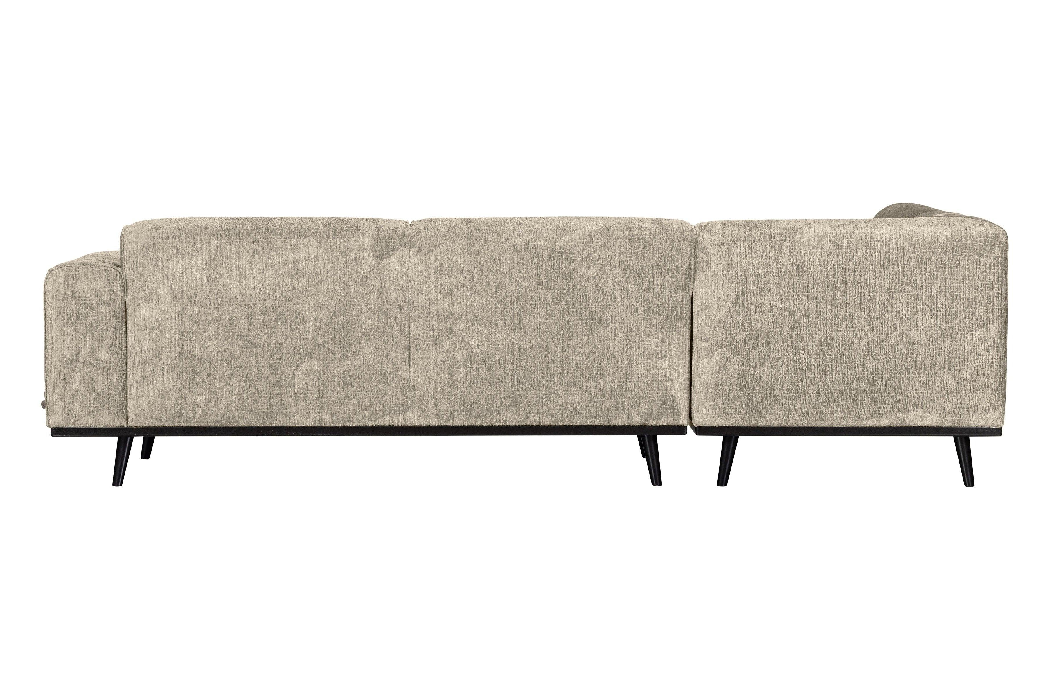 Narożnik welurowy lewostronny STATEMENT STRUCTURE beżowy Be Pure Eye on Design
