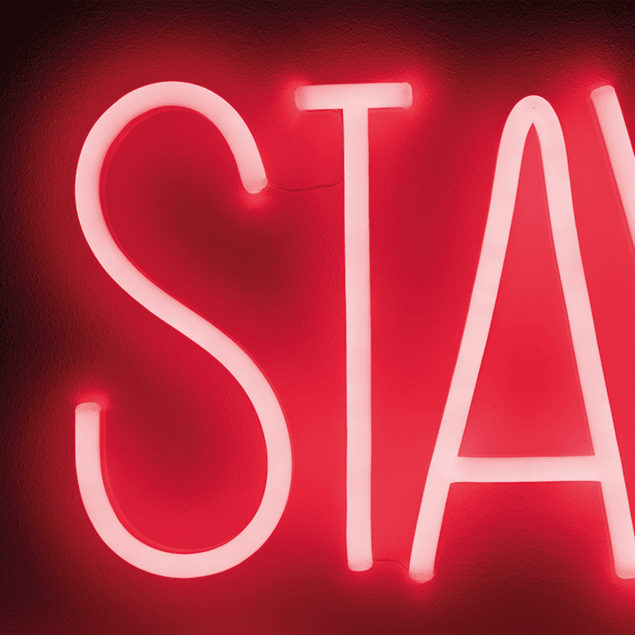 Neon ścienny BADASS czerwony Bold Monkey Eye on Design