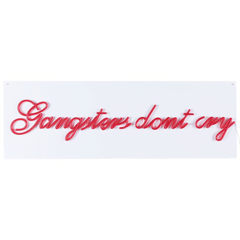 Neon ścienny GANGSTERS czerwony Bold Monkey Eye on Design