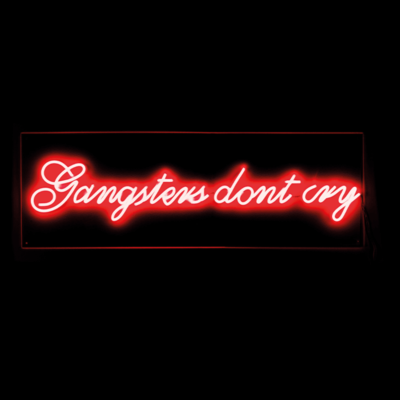 Neon ścienny GANGSTERS czerwony Bold Monkey Eye on Design