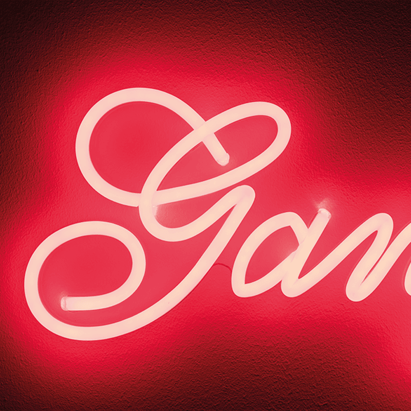 Neon ścienny GANGSTERS czerwony Bold Monkey Eye on Design