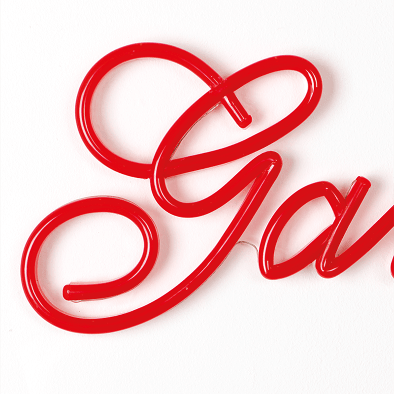 Neon ścienny GANGSTERS czerwony Bold Monkey Eye on Design