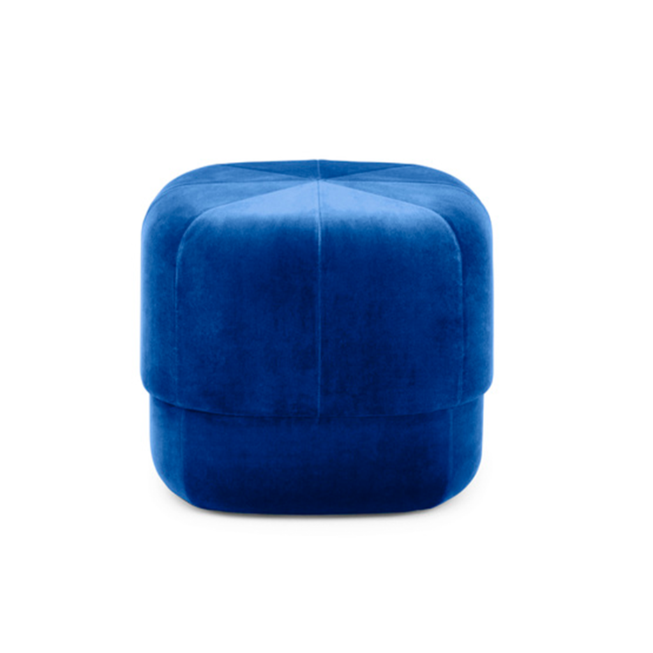 Blauer Pouf
