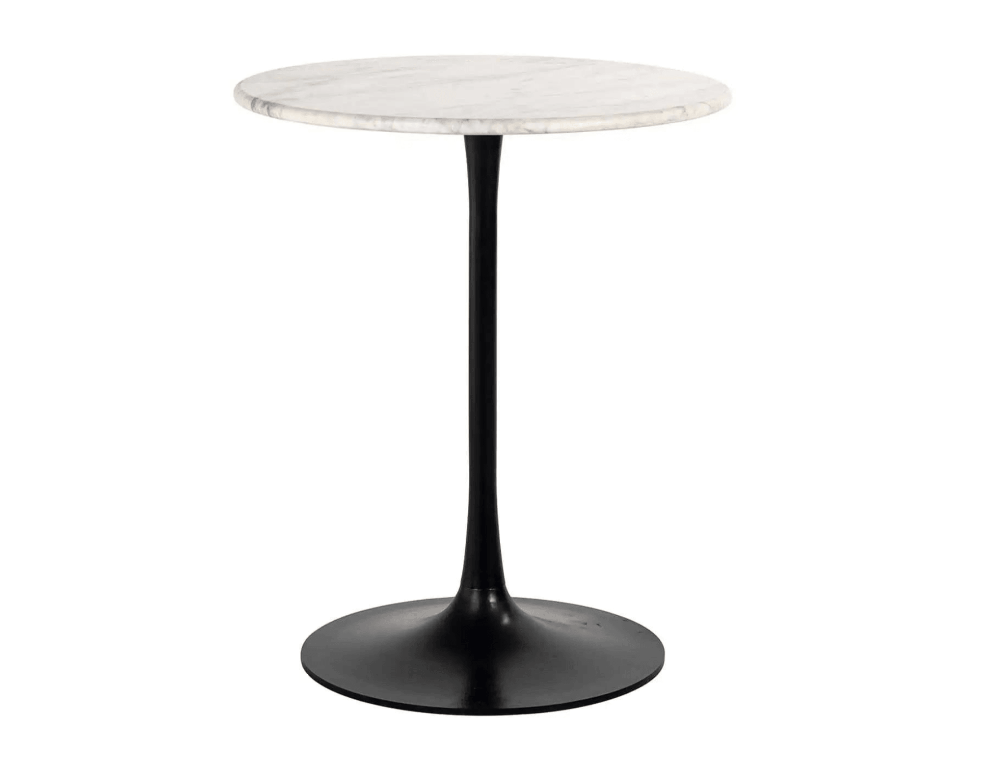 Okrągły stół barowy CARLTEN biały marmur Richmond Interiors Eye on Design
