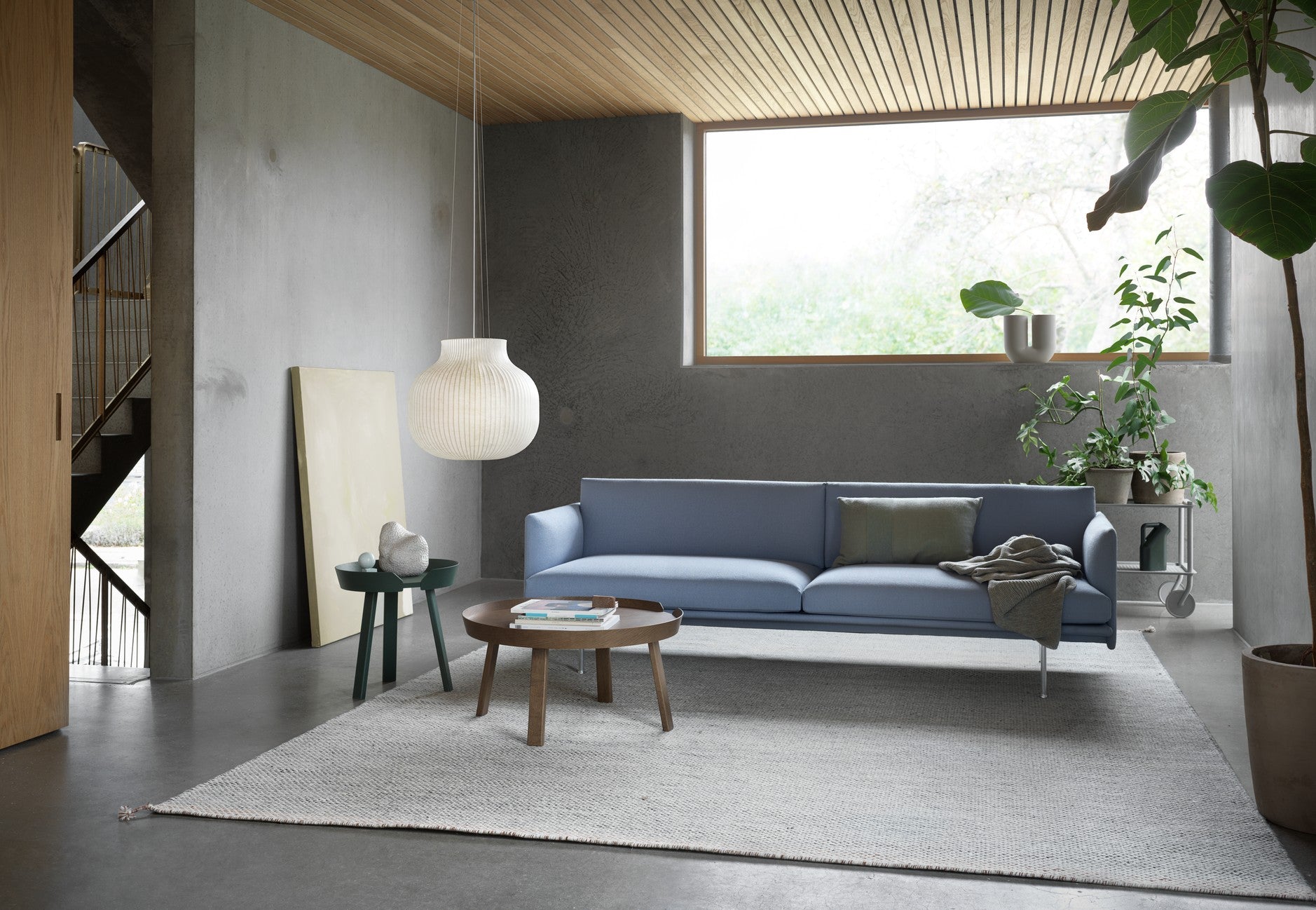 Dark Green AROUND Side Table