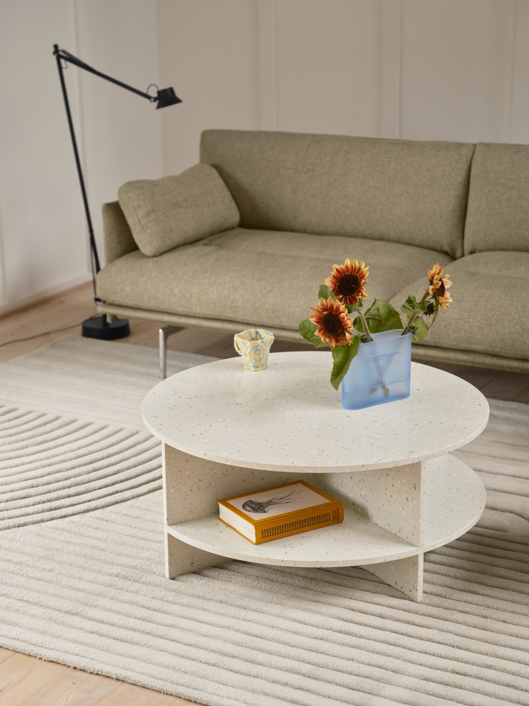 Ridge Blue Vase