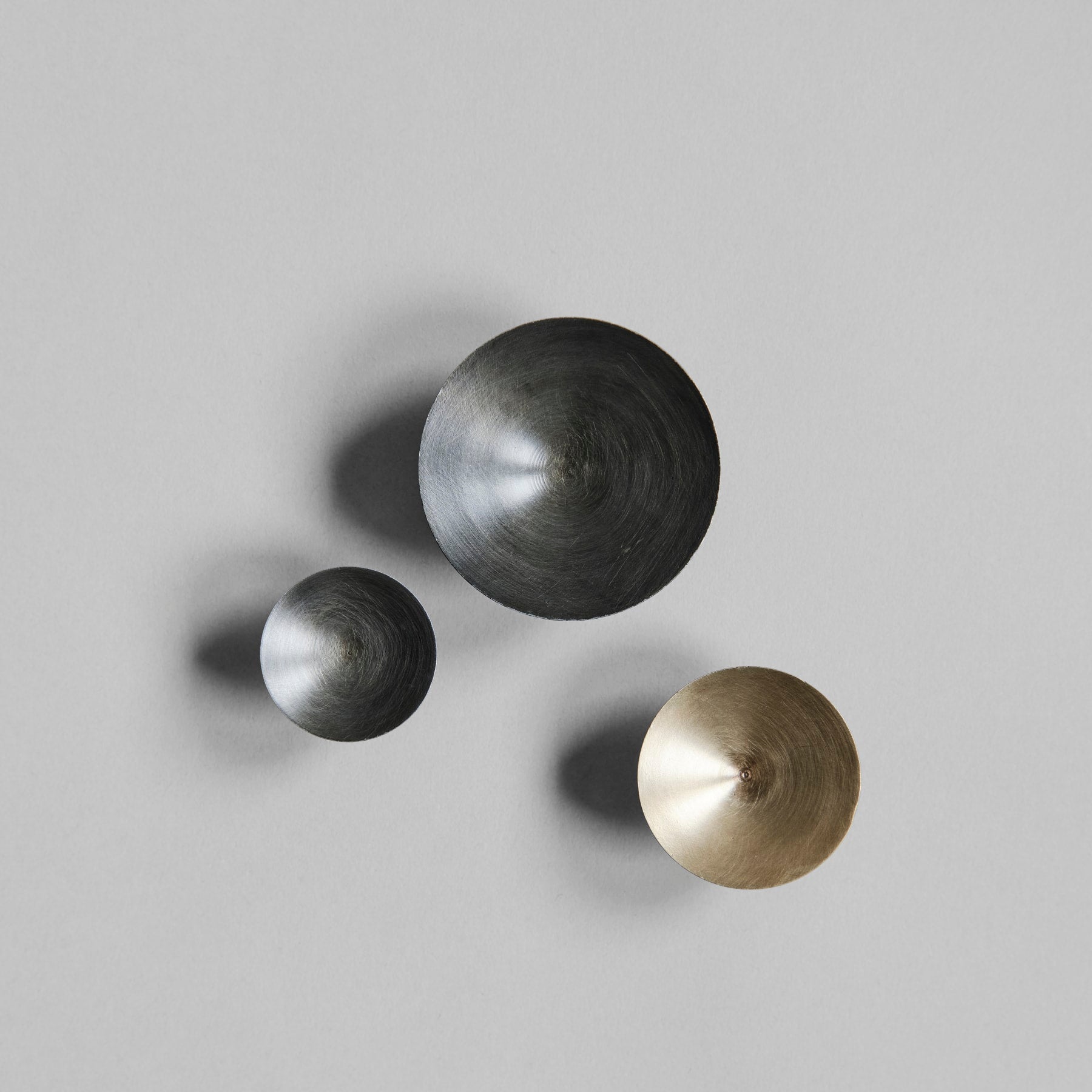 HIHAT metal knobs black-brown