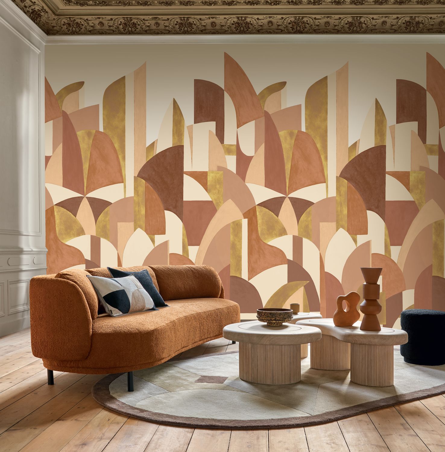 Mural PABLO beige-orange