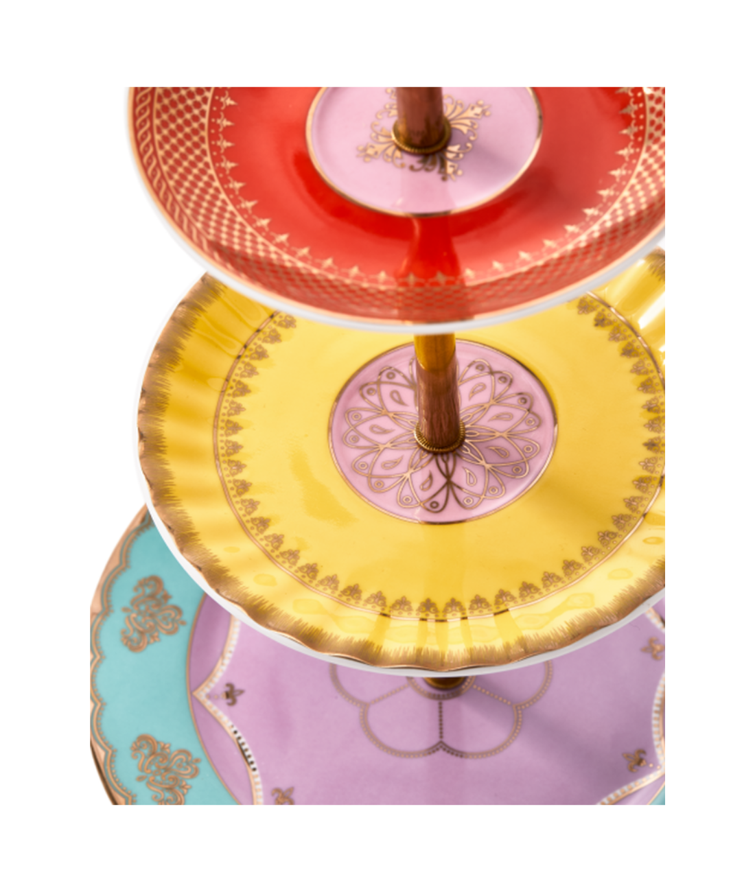 GRANDPA HIGH TEA SET farbige Porzellanplatte