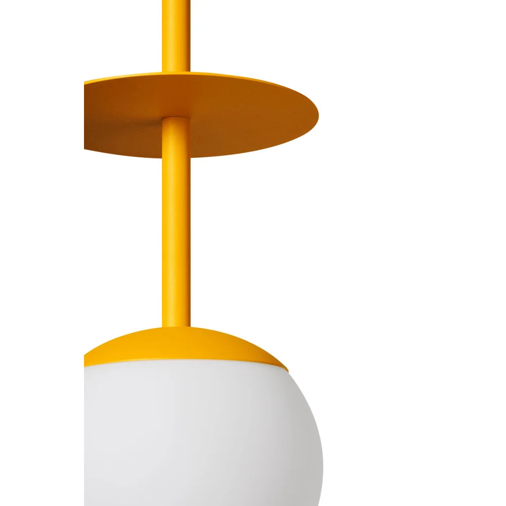 Plaat pendant lamp yellow